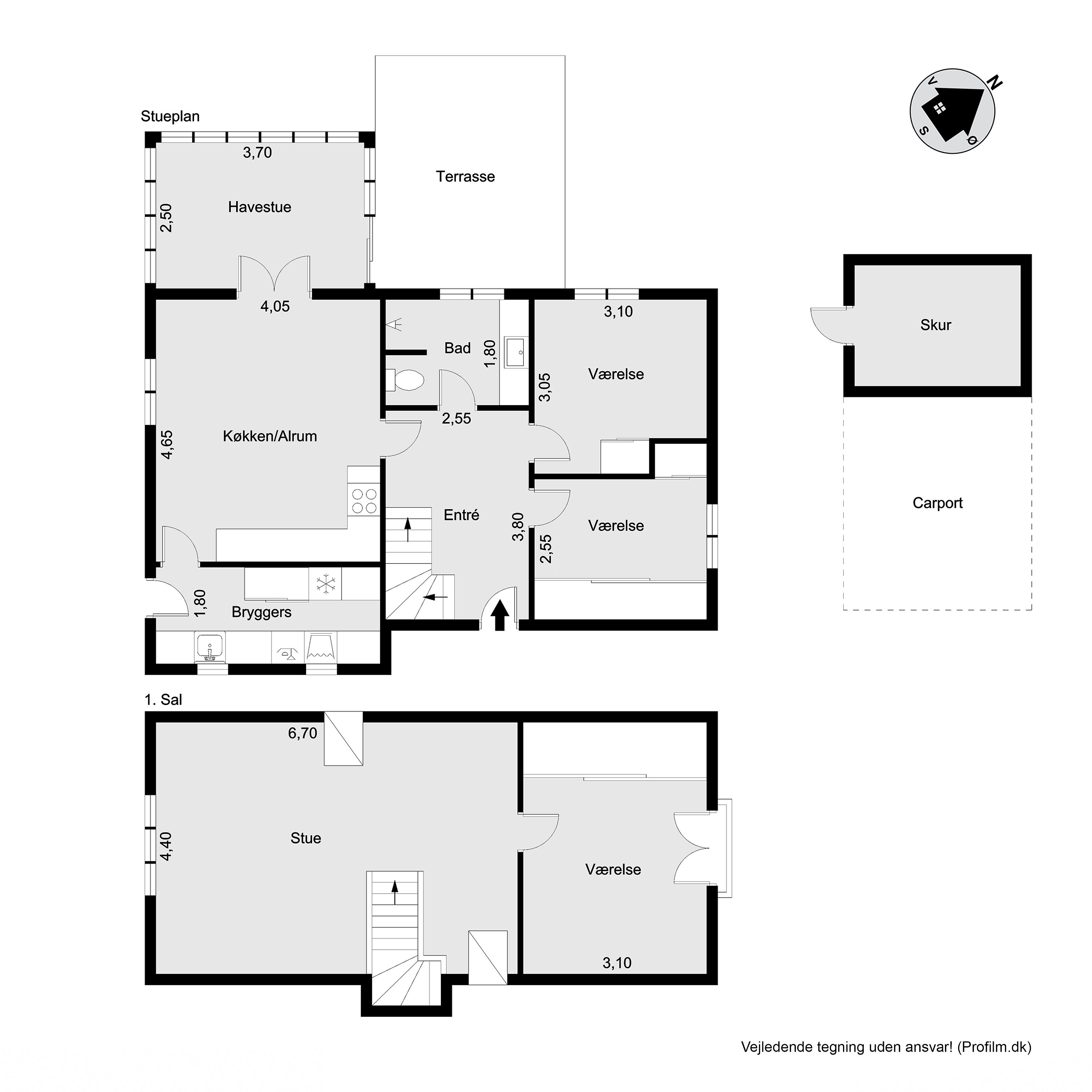 Plantegninger billede af Højdevej 25, 3250 Gilleleje