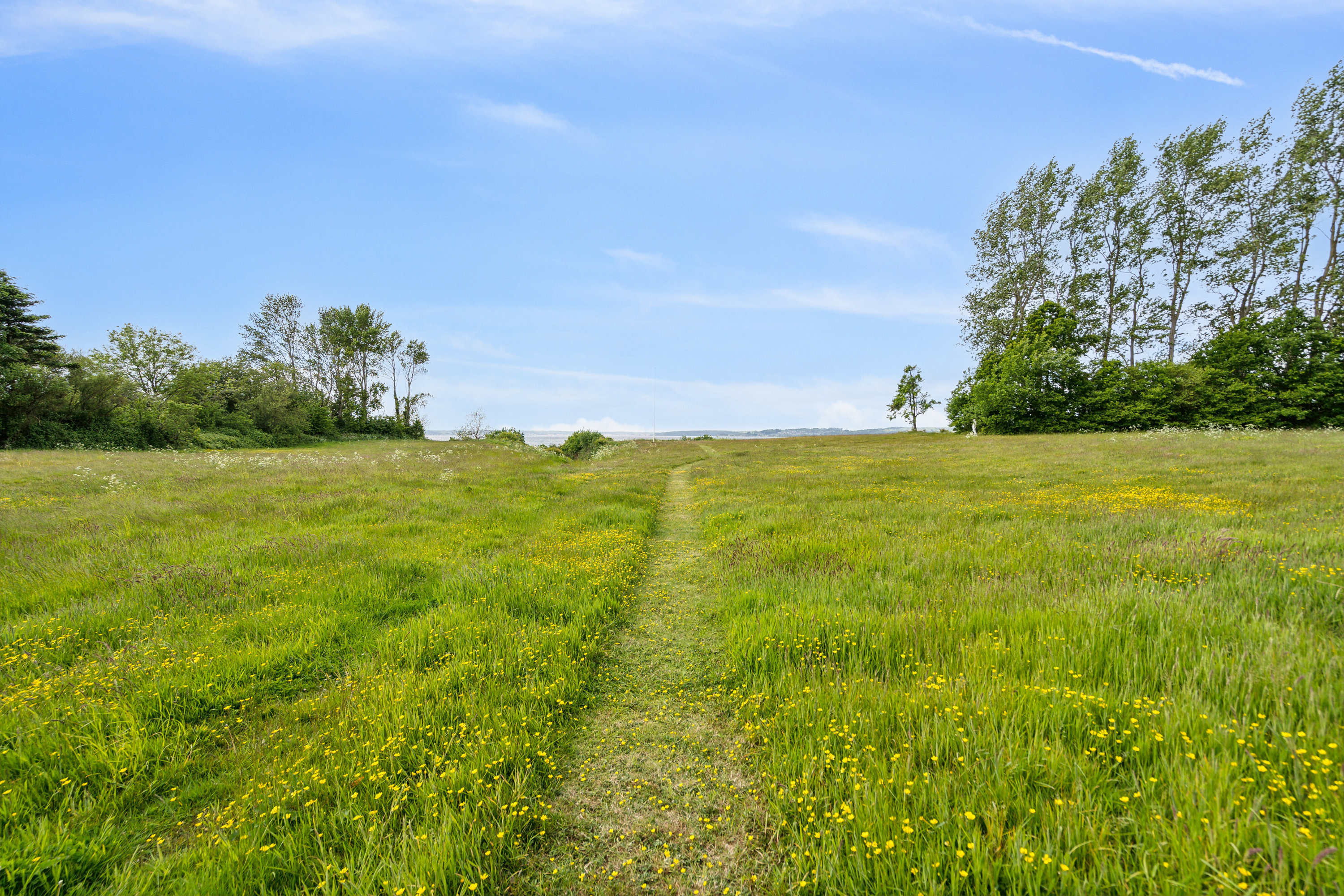 Fremhævet set fra haven billede i fuldskærmstilstand. Billede af Varnæshoved 4, Varnæs, 6200 Aabenraa