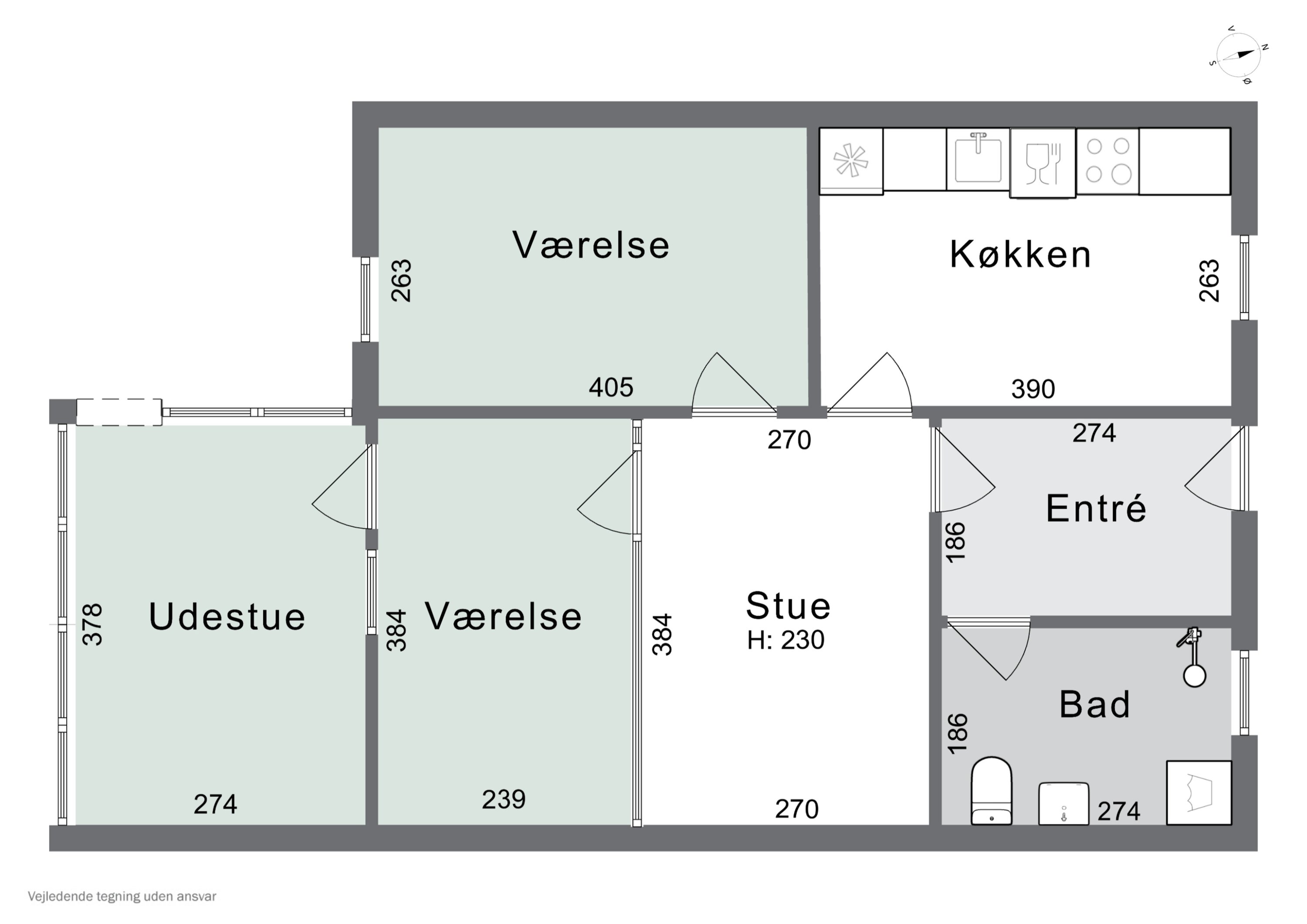 Plantegninger billede af Lærkevej 3, 4261 Dalmose