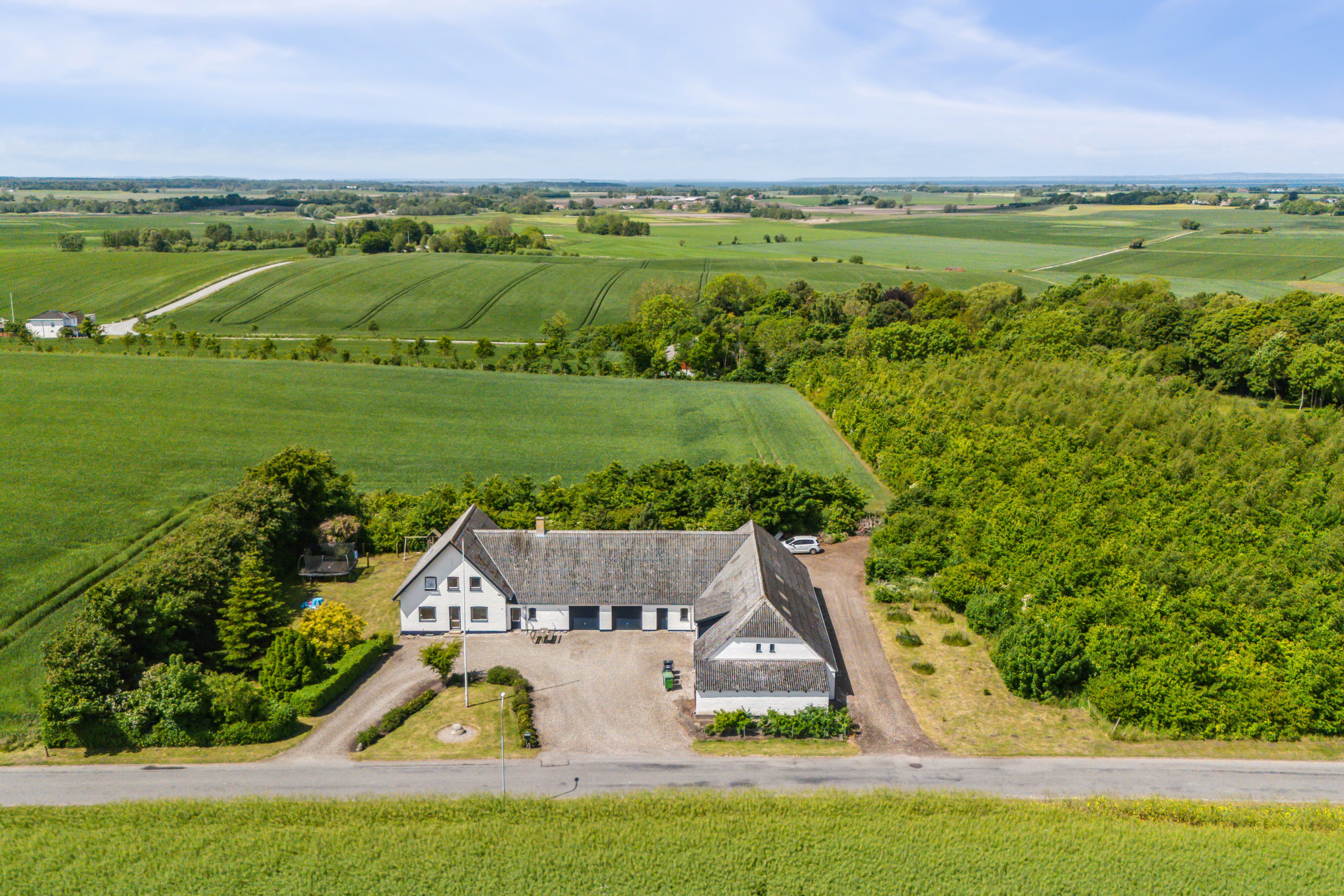 Fremhævet luftfoto billede i fuldskærmstilstand. Billede af Ringevej 50, Nr Nærå, 5450 Otterup