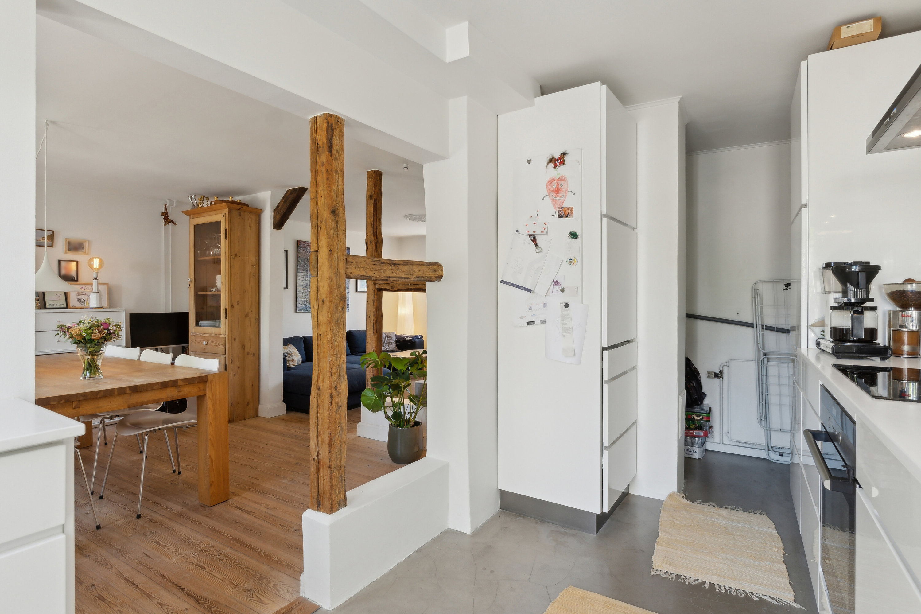 Fremhævet køkken billede i fuldskærmstilstand. Billede af Asylgade 13B, 2800 Kongens Lyngby