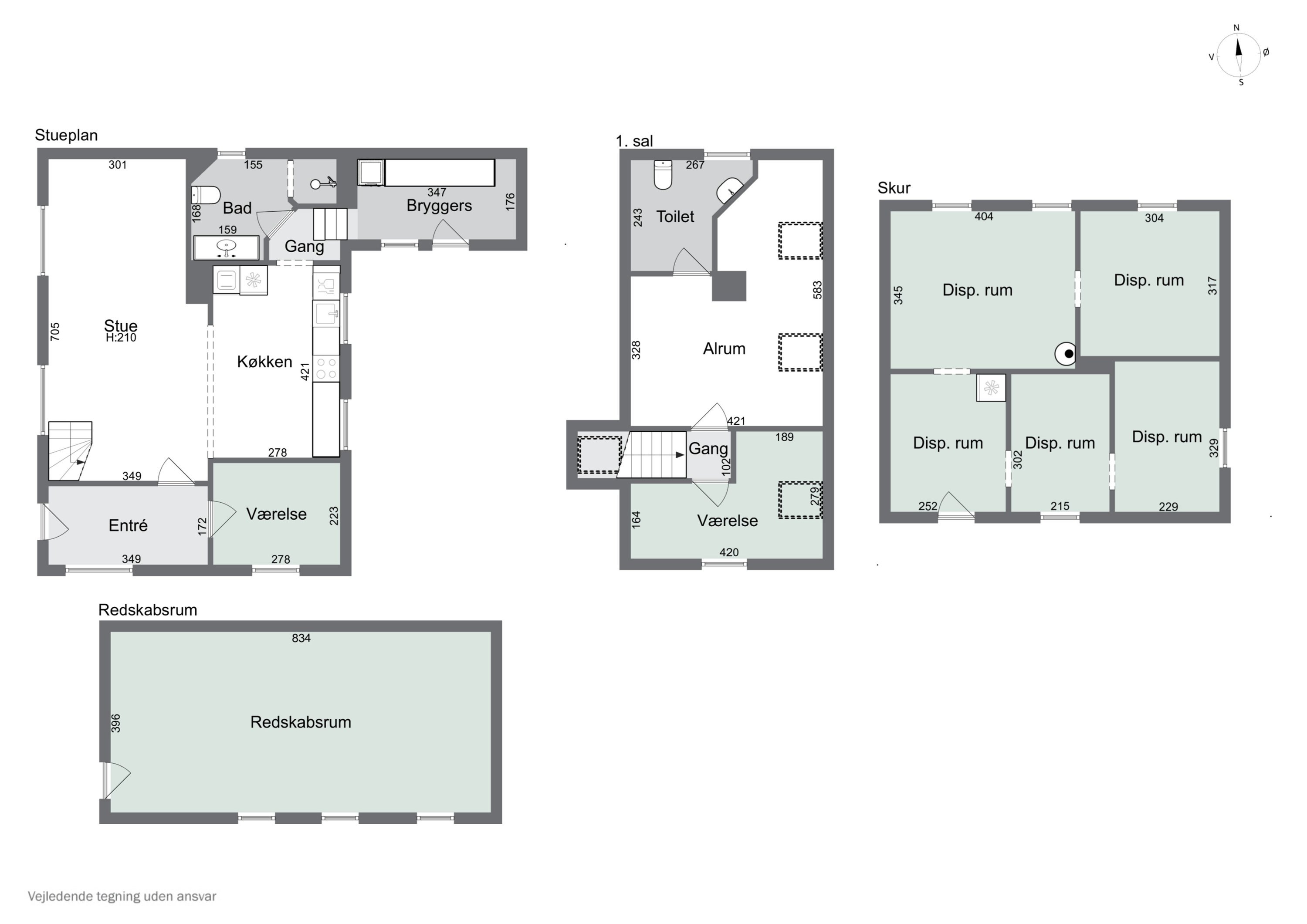 Plantegninger billede af Skagensvej 160, 9800 Hjørring