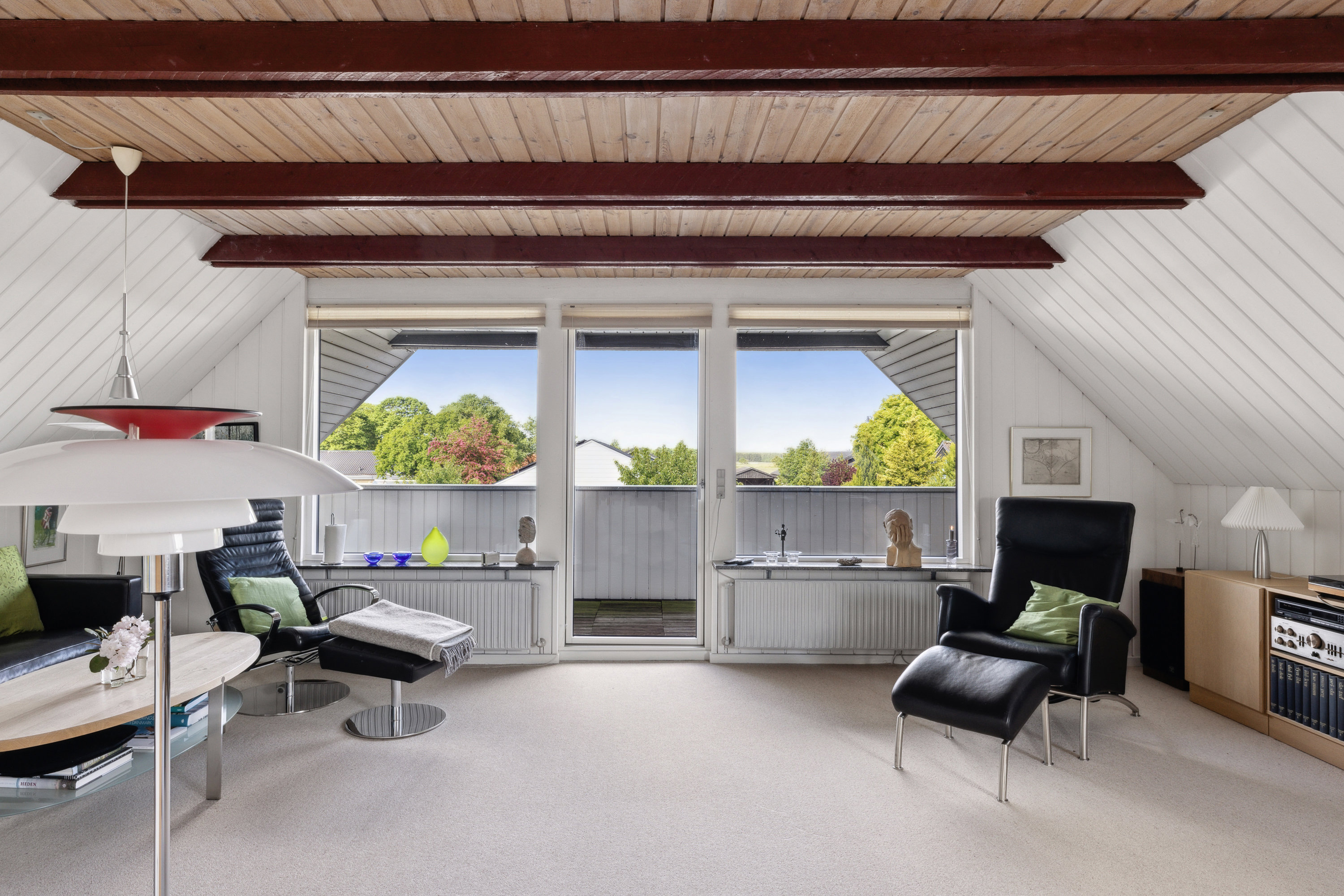 Fremhævet stue billede i fuldskærmstilstand. Billede af Risvænget 10, Frederiks, 7470 Karup J