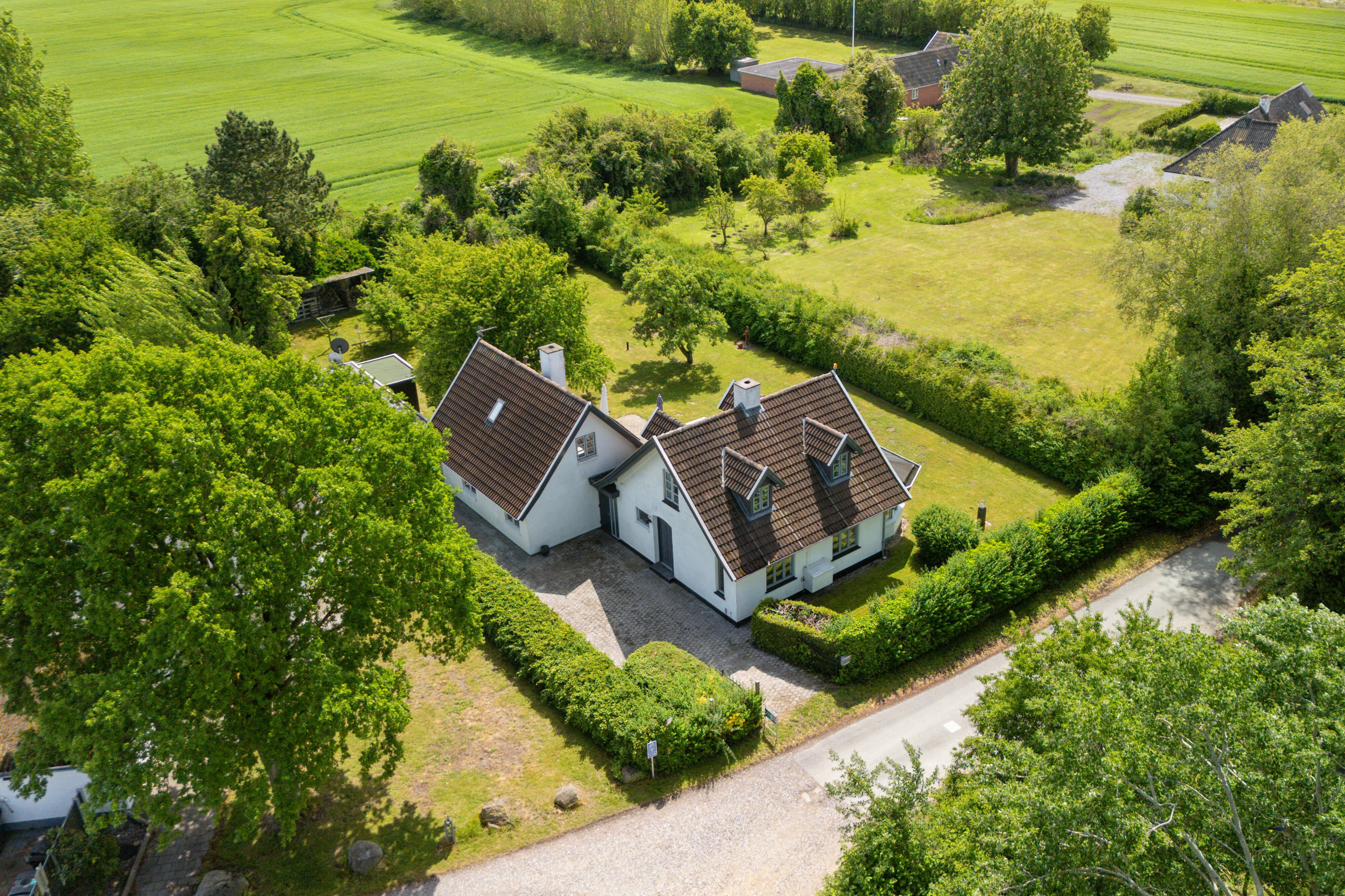 Fremhævet luftfoto billede i fuldskærmstilstand. Billede af Bogøvej 67, 5450 Otterup
