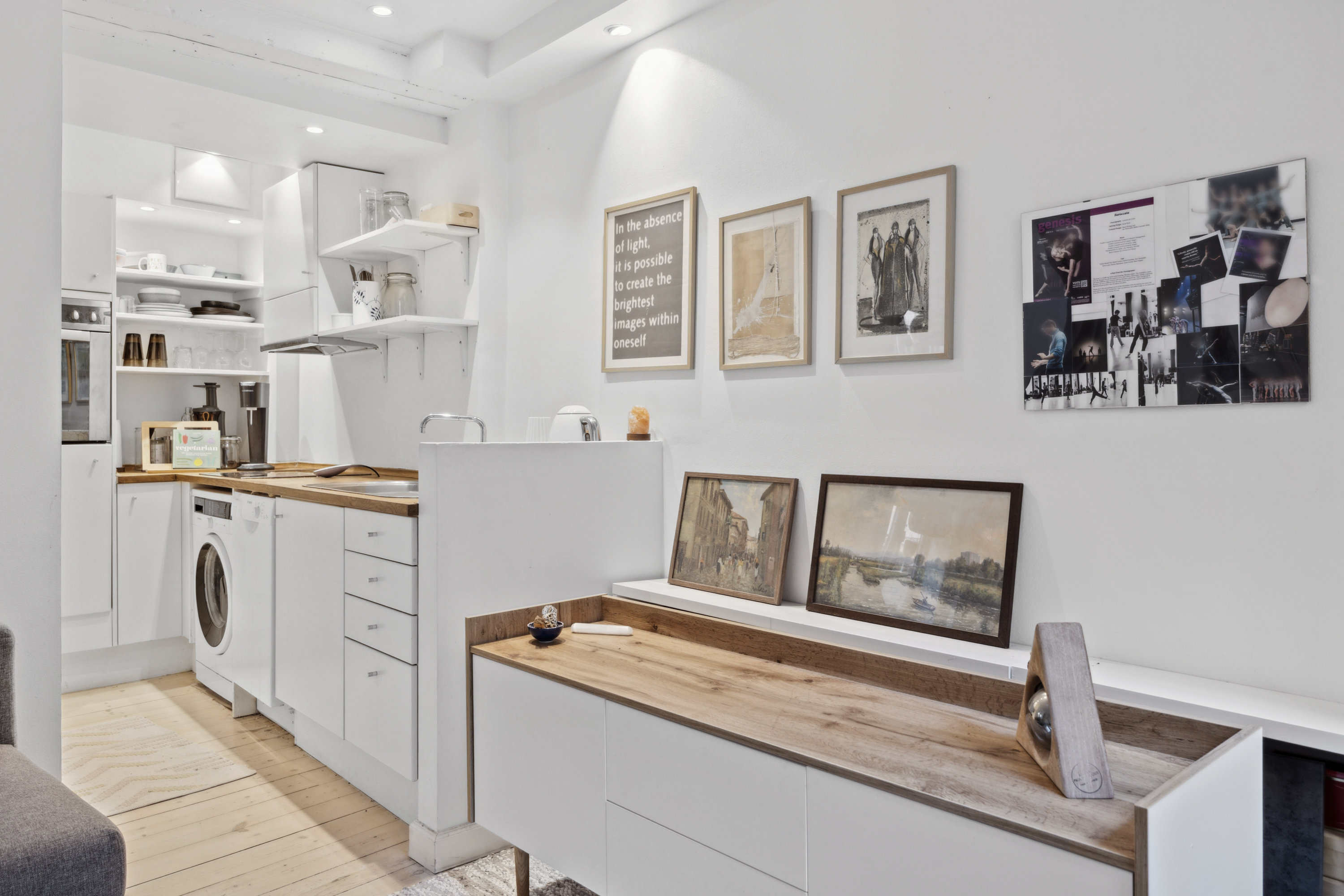 Fremhævet køkken billede i fuldskærmstilstand. Billede af Hyskenstræde 9A, st.., 1207 København K