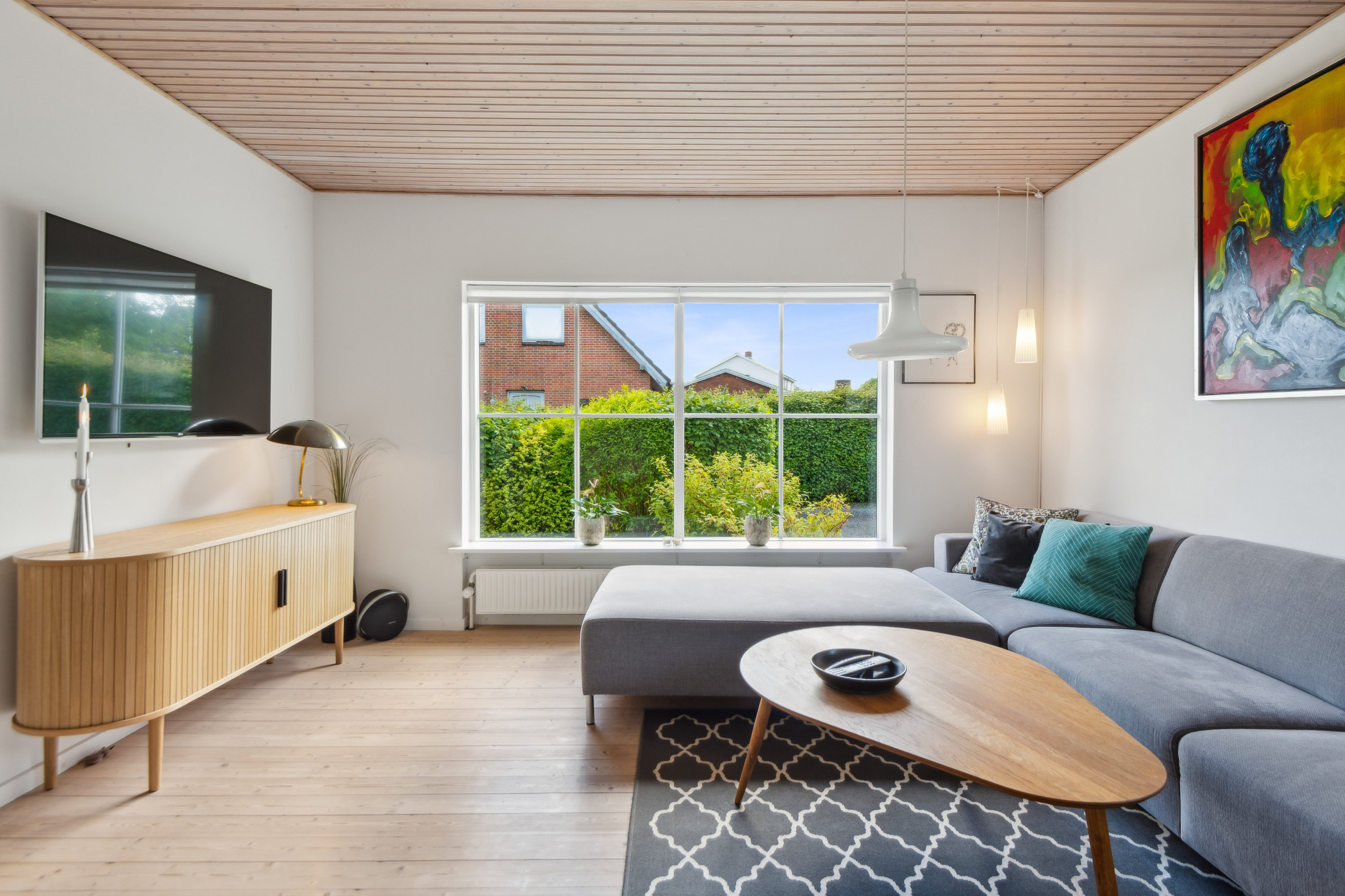 Fremhævet stue billede i fuldskærmstilstand. Billede af Gudumvej 90, Vaarst , 9260 Gistrup