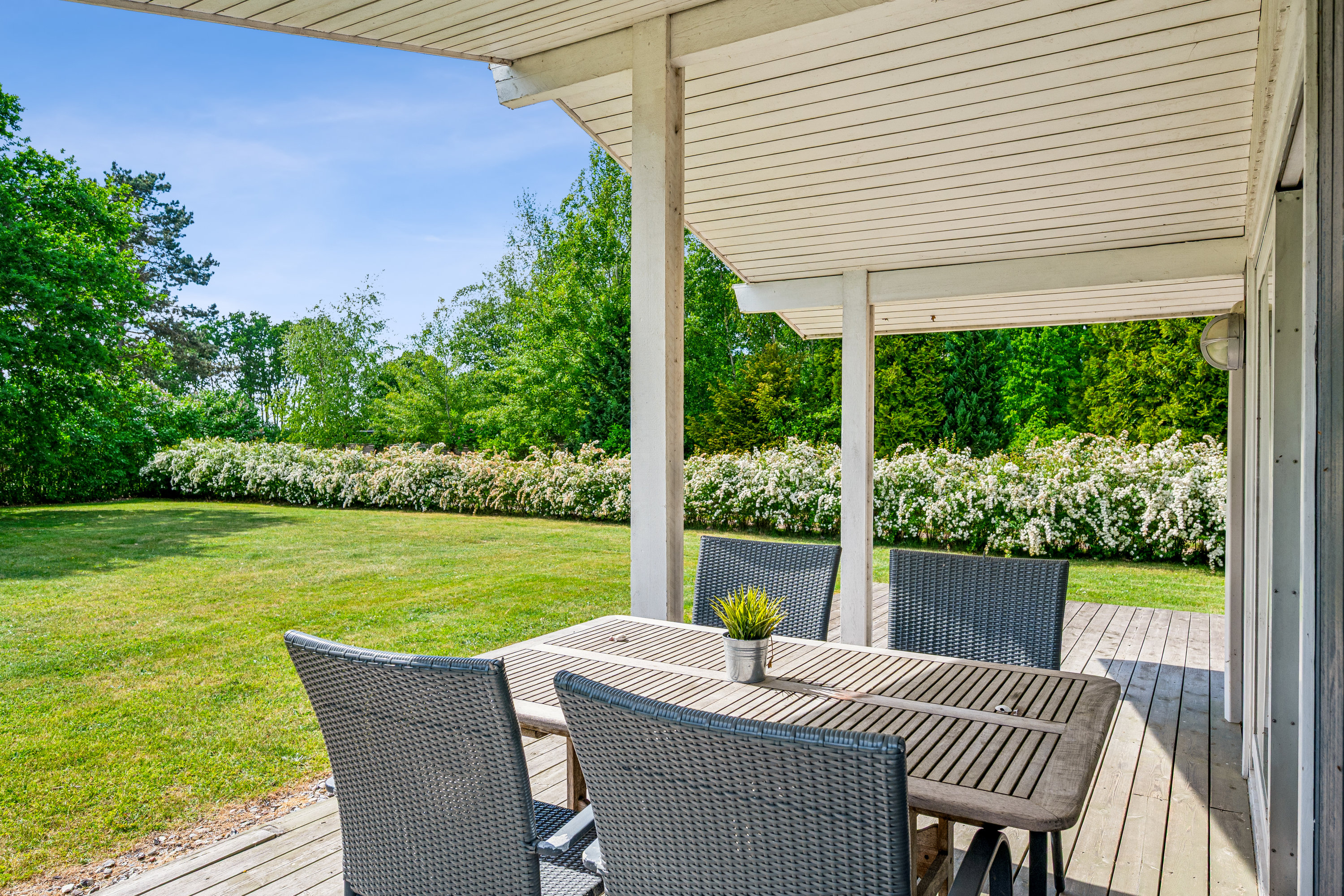 Fremhævet terrasse billede i fuldskærmstilstand. Billede af Teglværksvej 1, Skødshoved Strand, 8420 Knebel