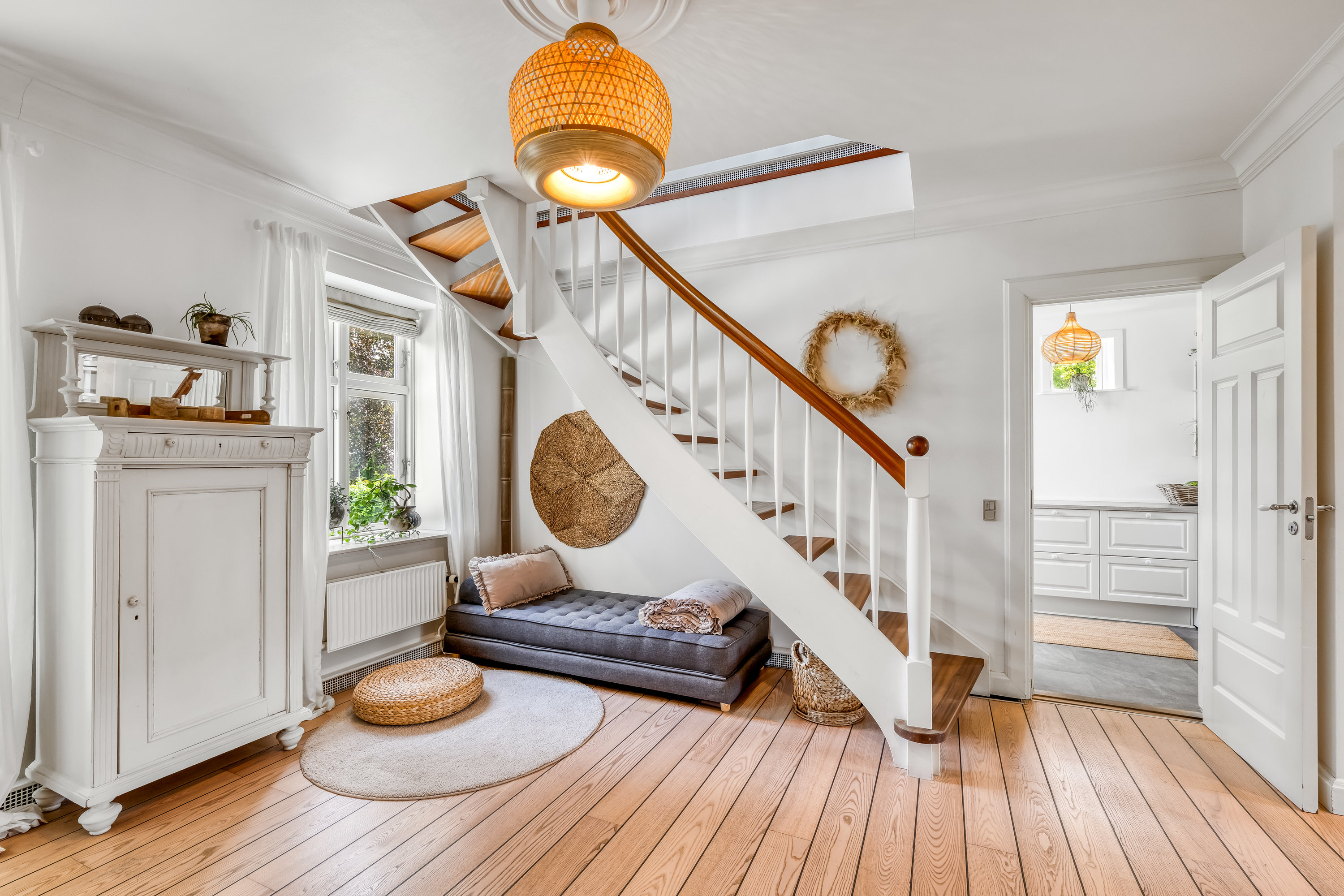 Fremhævet trappe billede i fuldskærmstilstand. Billede af Vestergade 46, Borris, 6900 Skjern