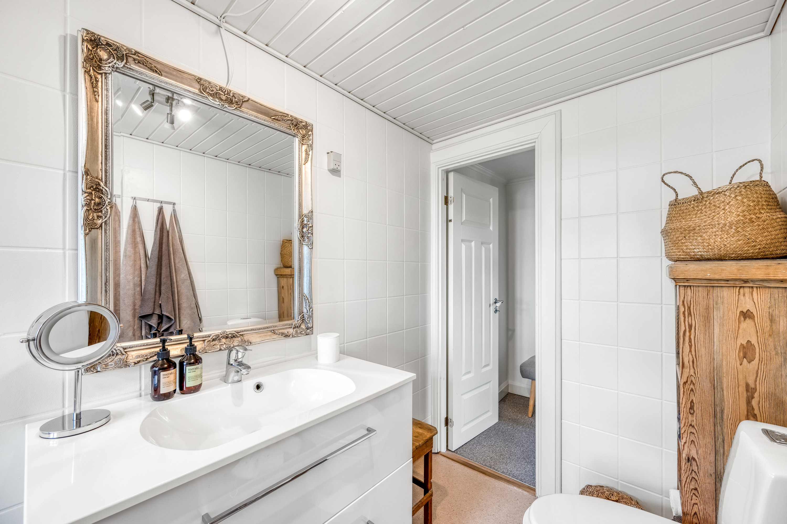 Fremhævet badeværelse billede i fuldskærmstilstand. Billede af Vestergade 46, Borris, 6900 Skjern