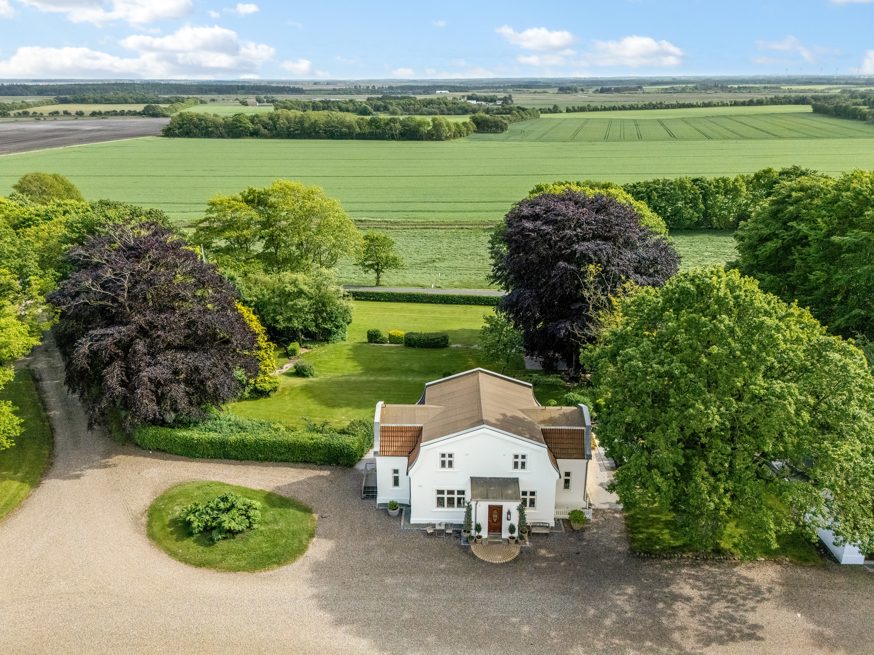 Fremhævet luftfoto billede i fuldskærmstilstand. Billede af Vestergade 46, Borris, 6900 Skjern