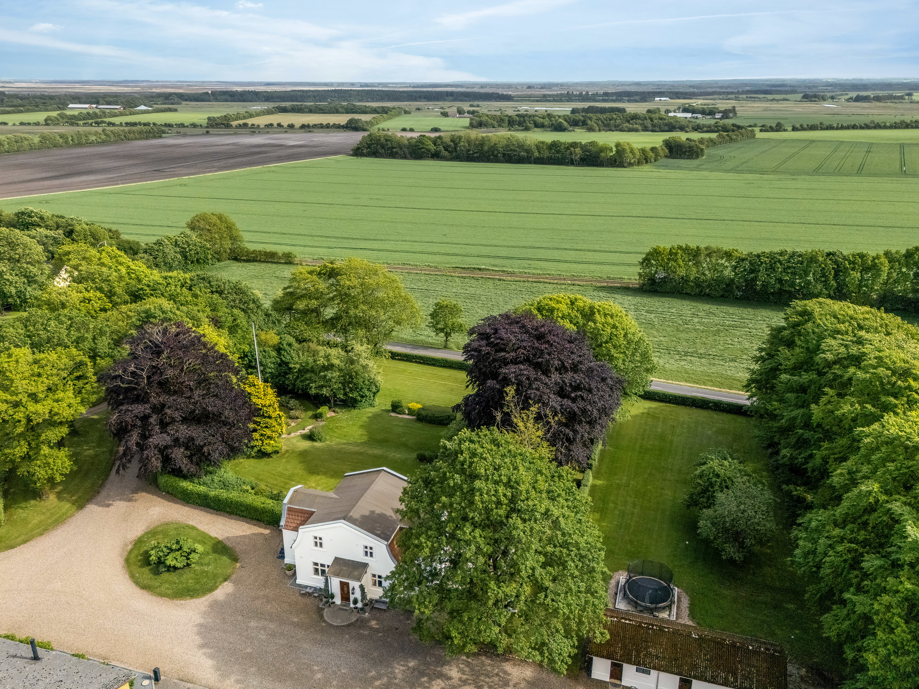 Fremhævet luftfoto billede i fuldskærmstilstand. Billede af Vestergade 46, Borris, 6900 Skjern