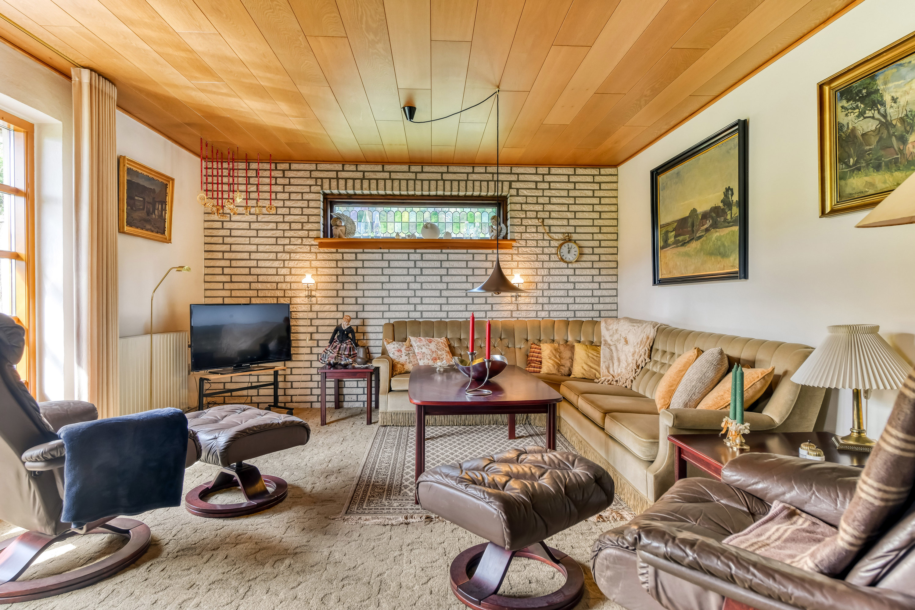 Fremhævet stue billede i fuldskærmstilstand. Billede af Gødsbølvej 69, Åst, 7184 Vandel