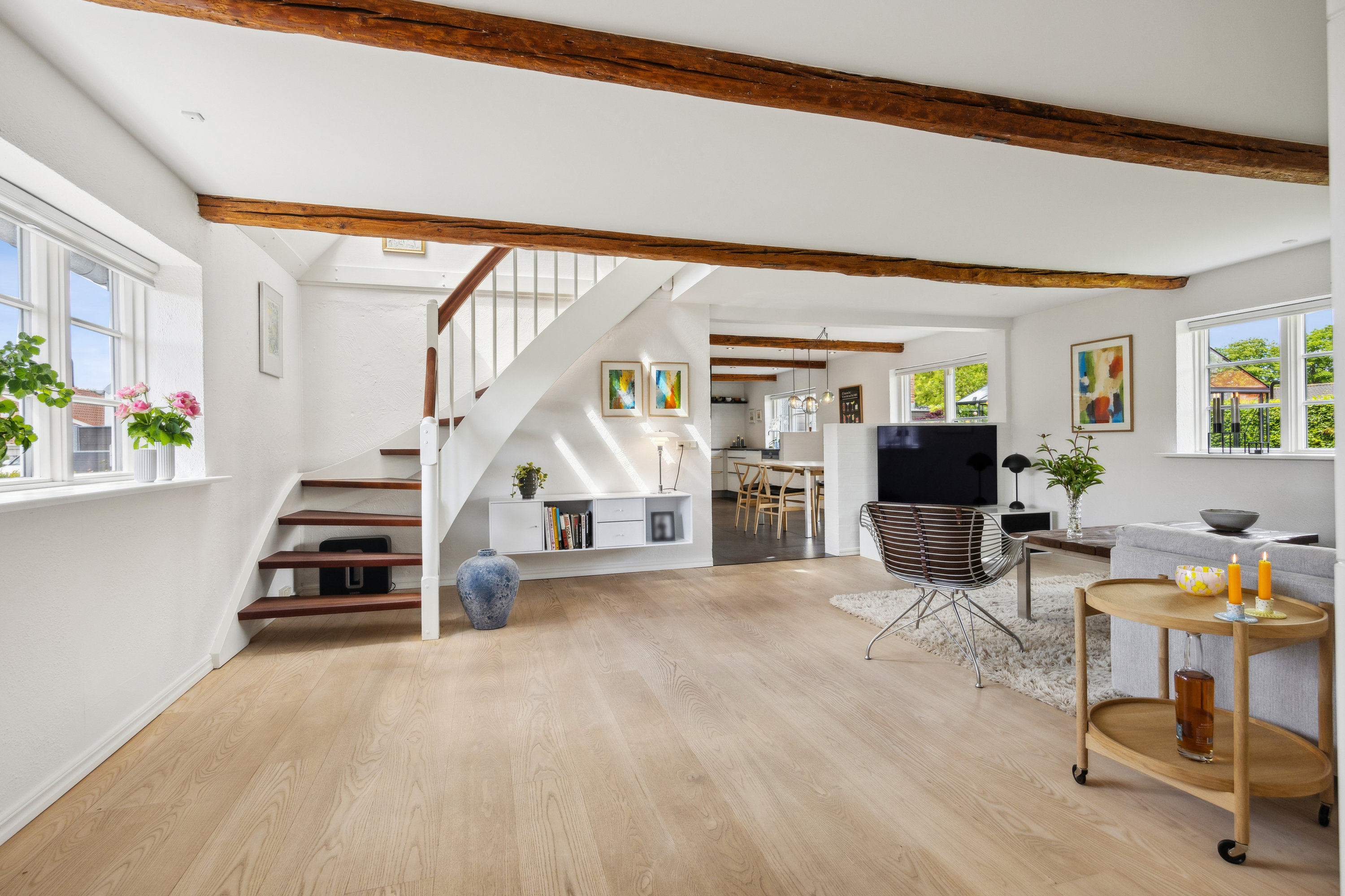 Fremhævet stue billede i fuldskærmstilstand. Billede af Kirkevej 22, 9440 Aabybro