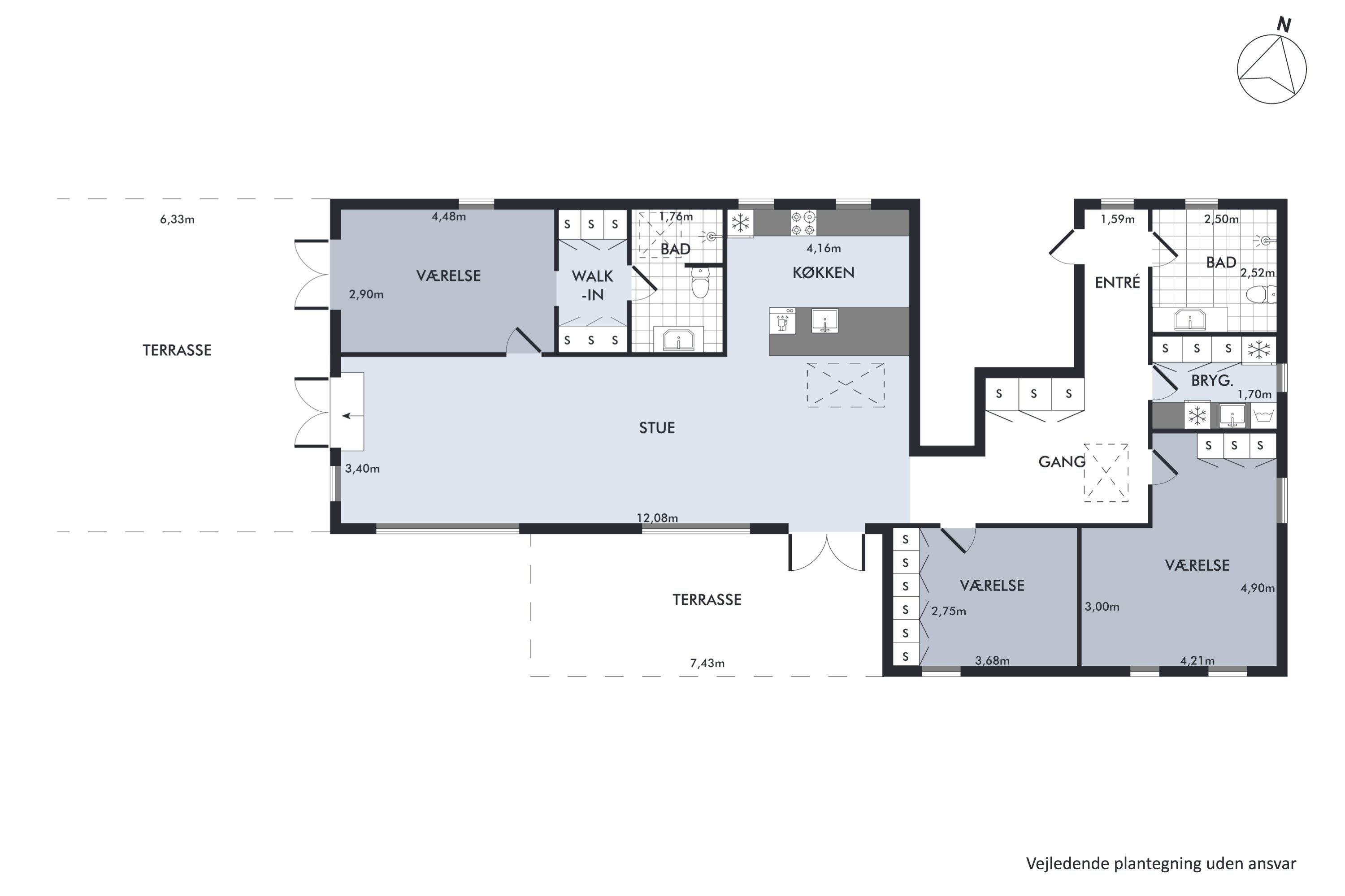 Plantegninger billede af Aabybro Centret 7, 6. 1., 9440 Aabybro