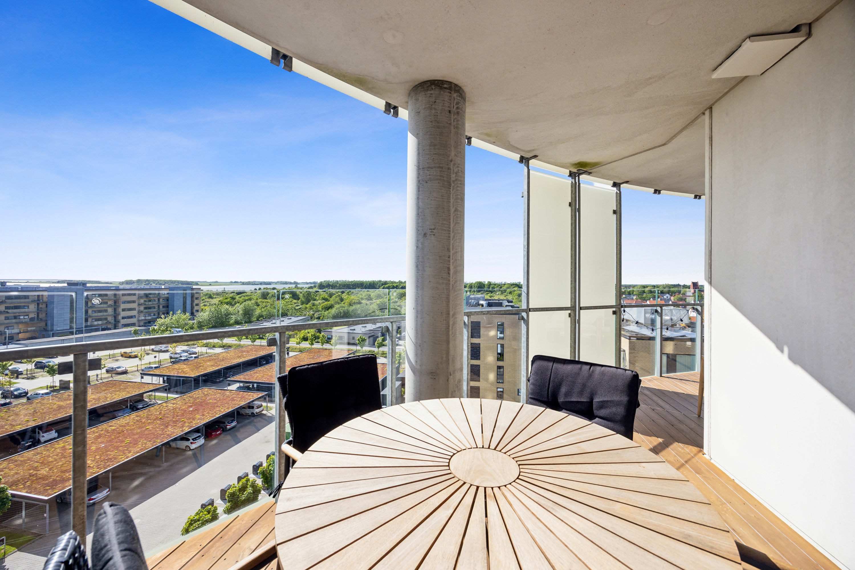 Fremhævet terrasse billede i fuldskærmstilstand. Billede af Julius Posselts Vej 3A, 6. 2., 9400 Nørresundby