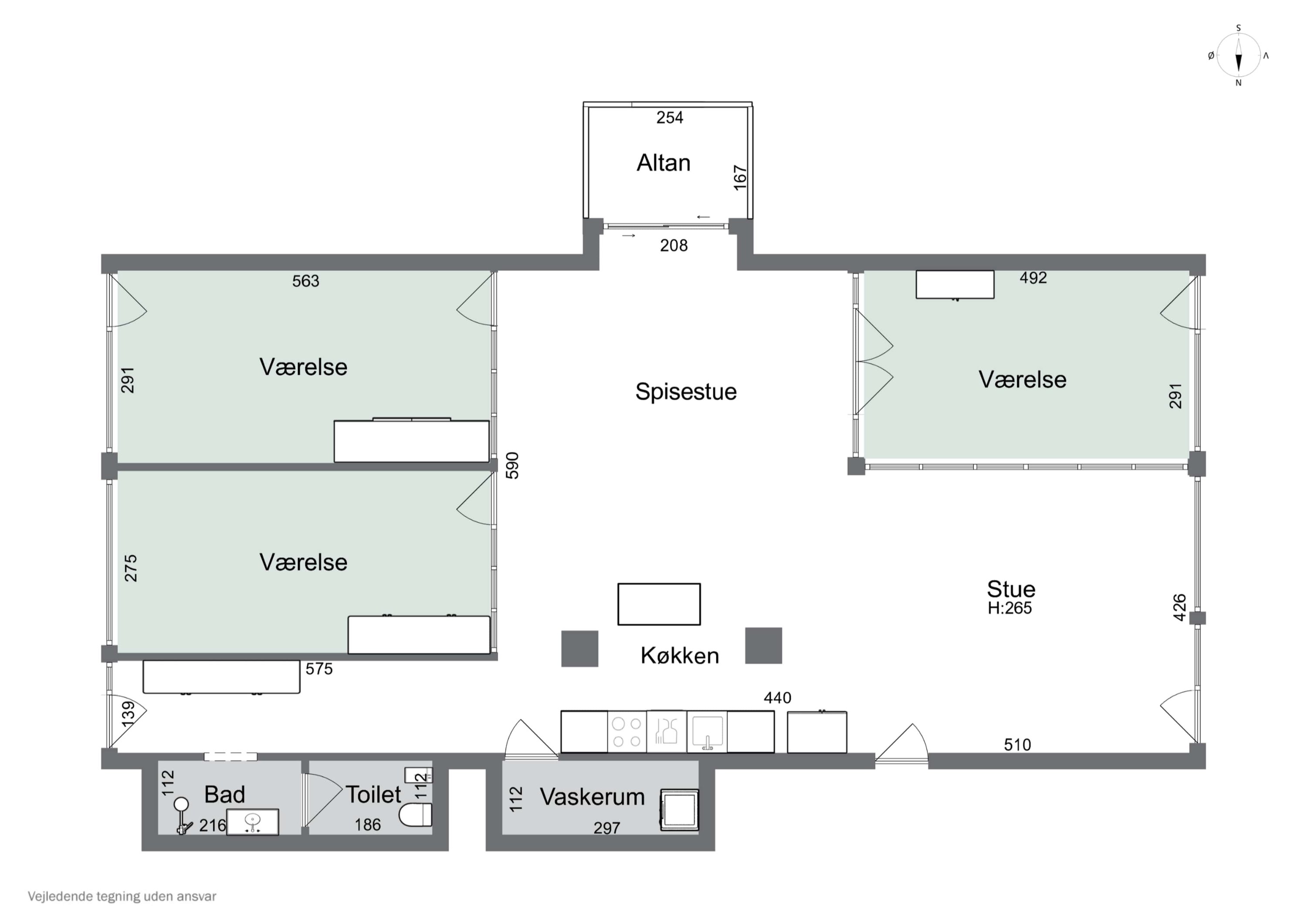 Plantegninger billede af Islands Brygge 83A, 3. th., 2300 København S