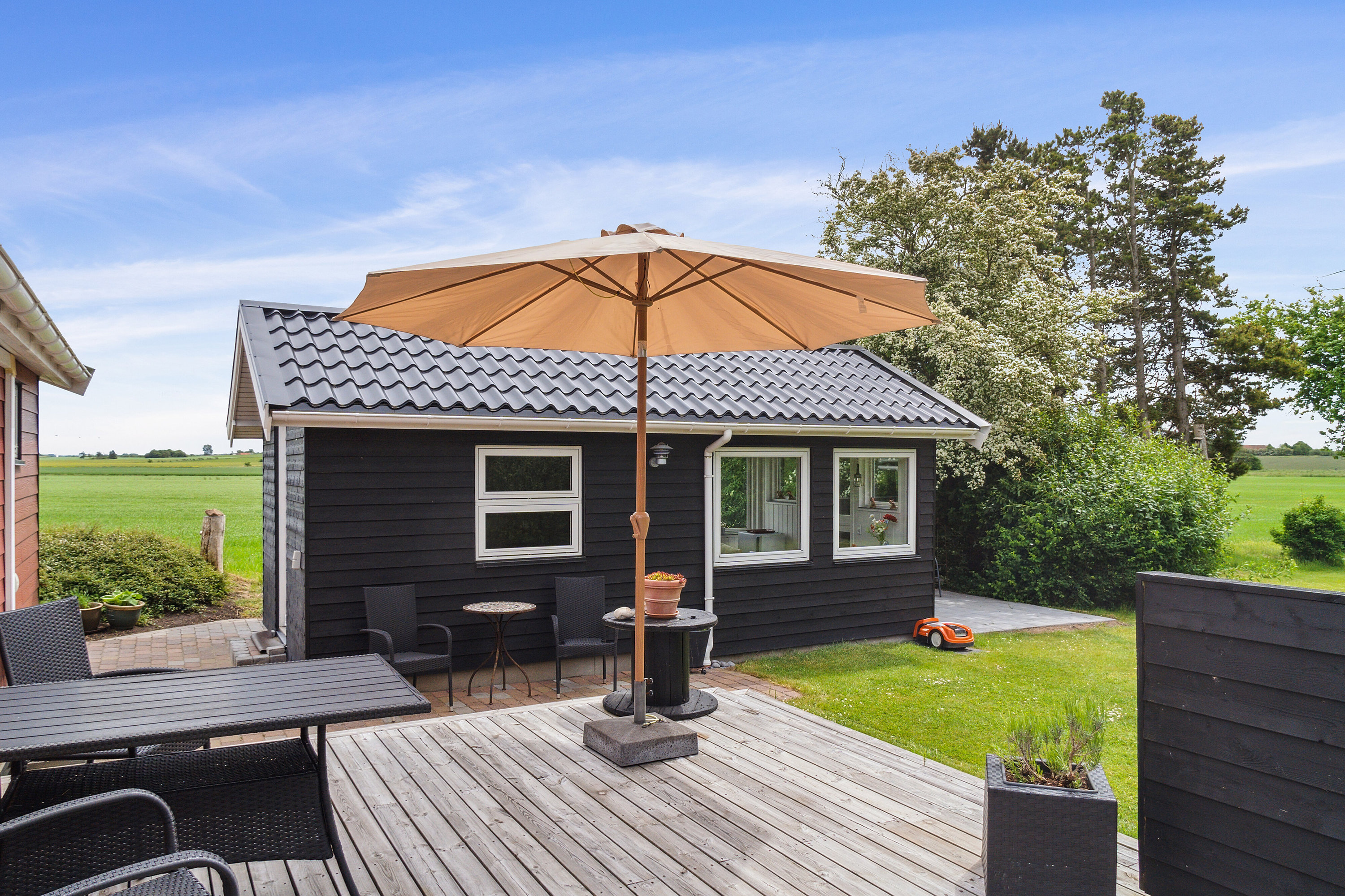 Fremhævet terrasse billede i fuldskærmstilstand. Billede af Spættevej 37, St Kongsmark, 4200 Slagelse