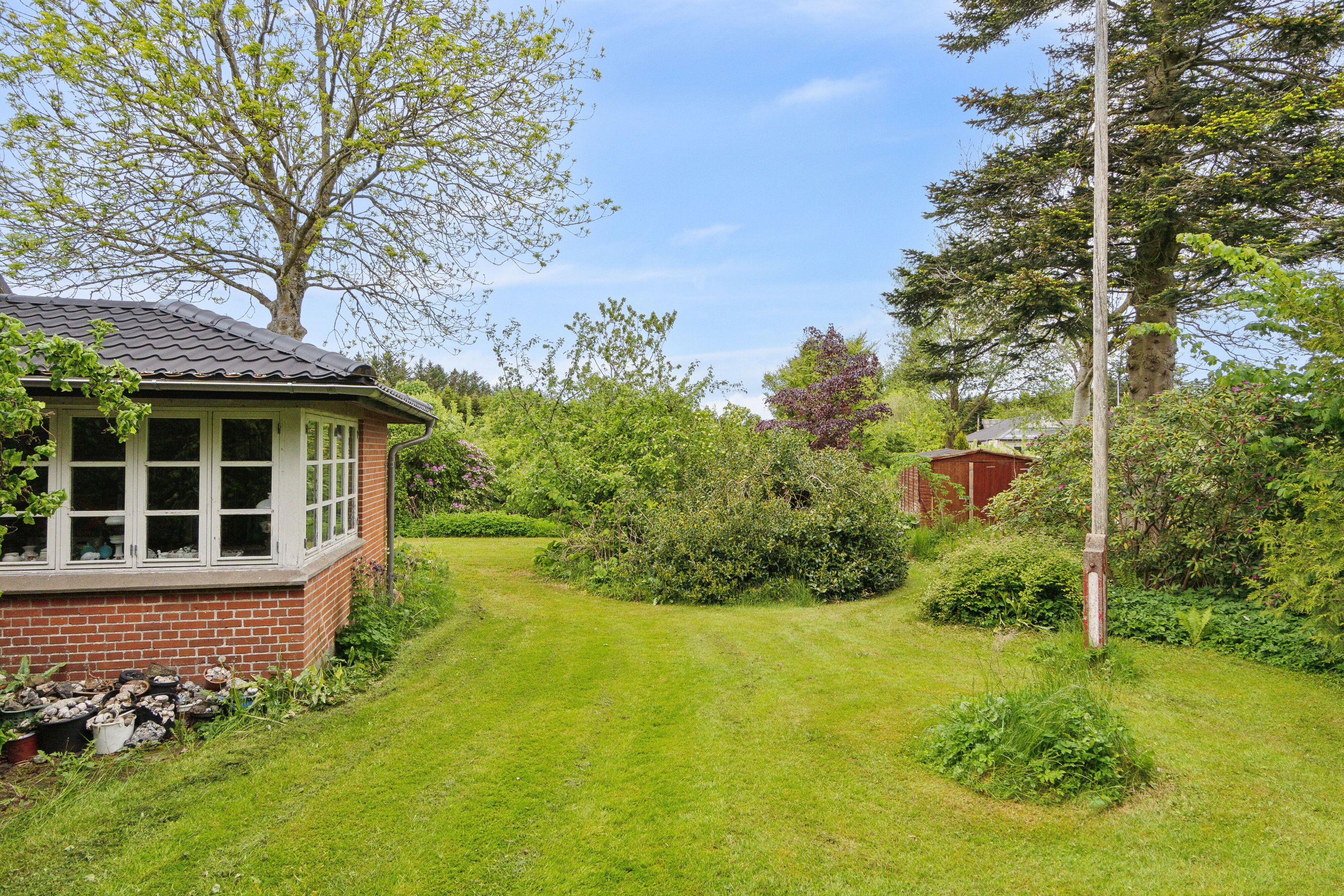 Fremhævet set fra haven billede i fuldskærmstilstand. Billede af Tvorupvej 38, Tvorup, 7700 Thisted