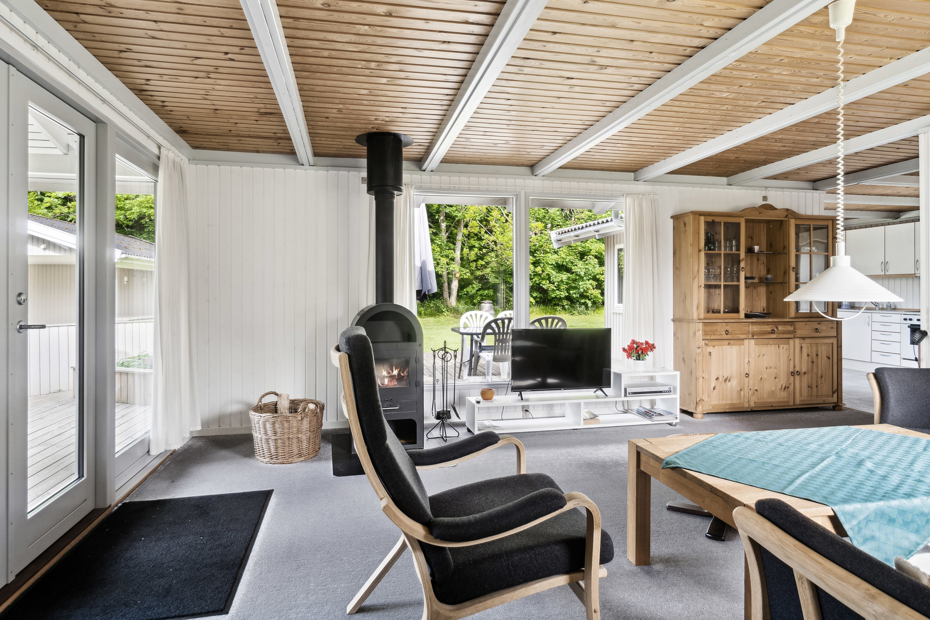 Fremhævet stue billede i fuldskærmstilstand. Billede af Østergårdsvej 17, Klint, 4500 Nykøbing Sj