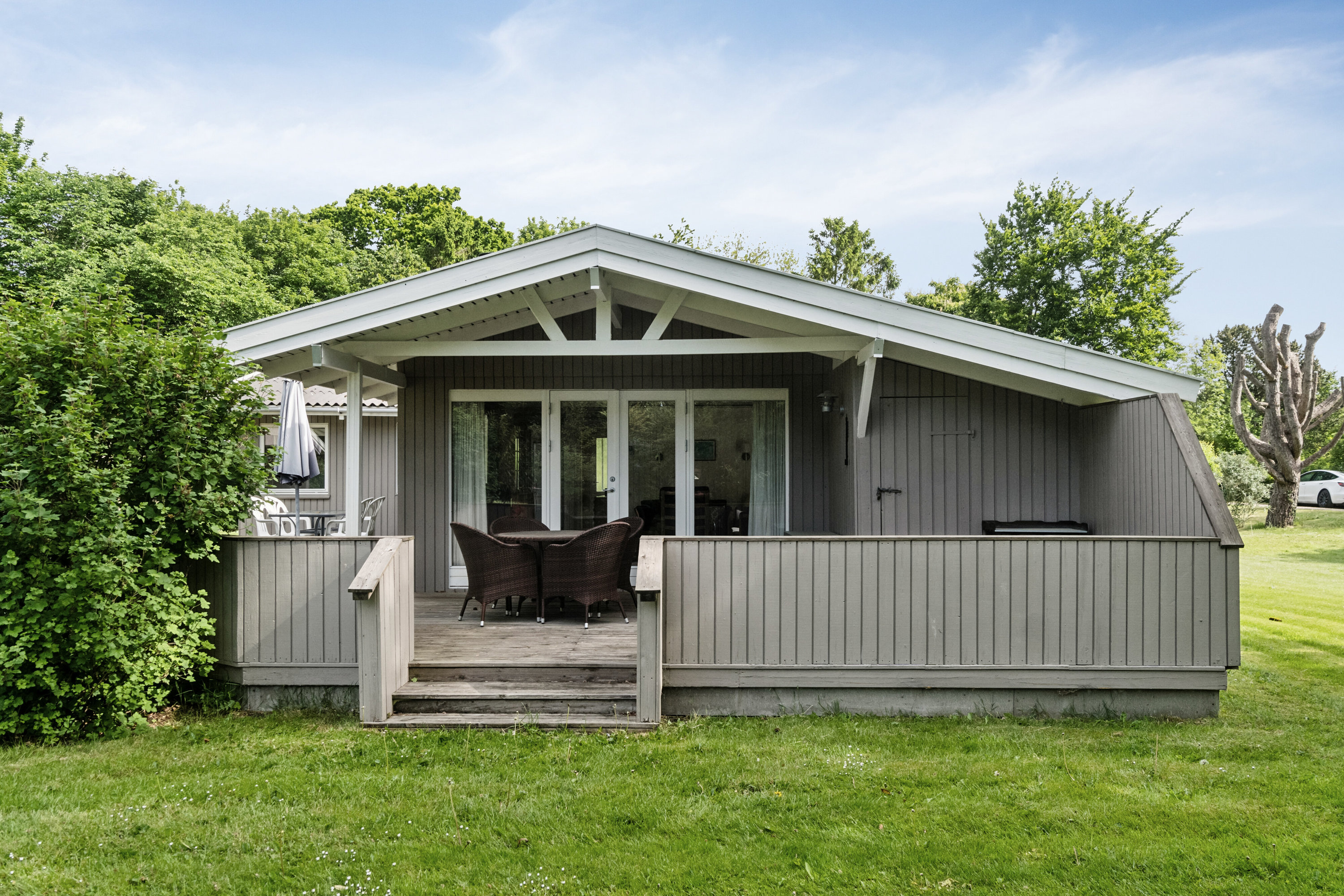 Fremhævet set fra haven billede i fuldskærmstilstand. Billede af Østergårdsvej 17, Klint, 4500 Nykøbing Sj