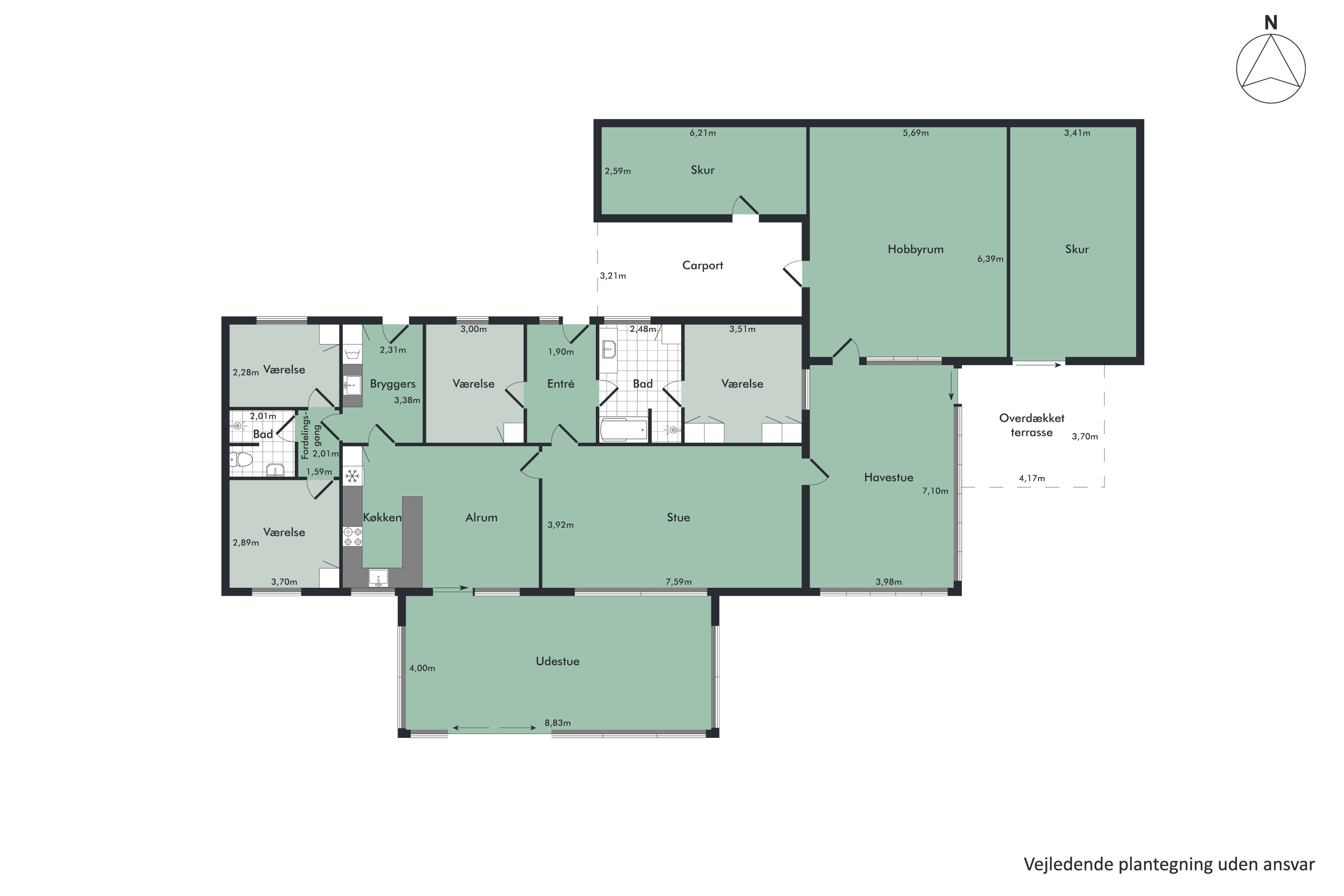 Plantegninger billede af Villaparken 6, Balling, 7860 Spøttrup