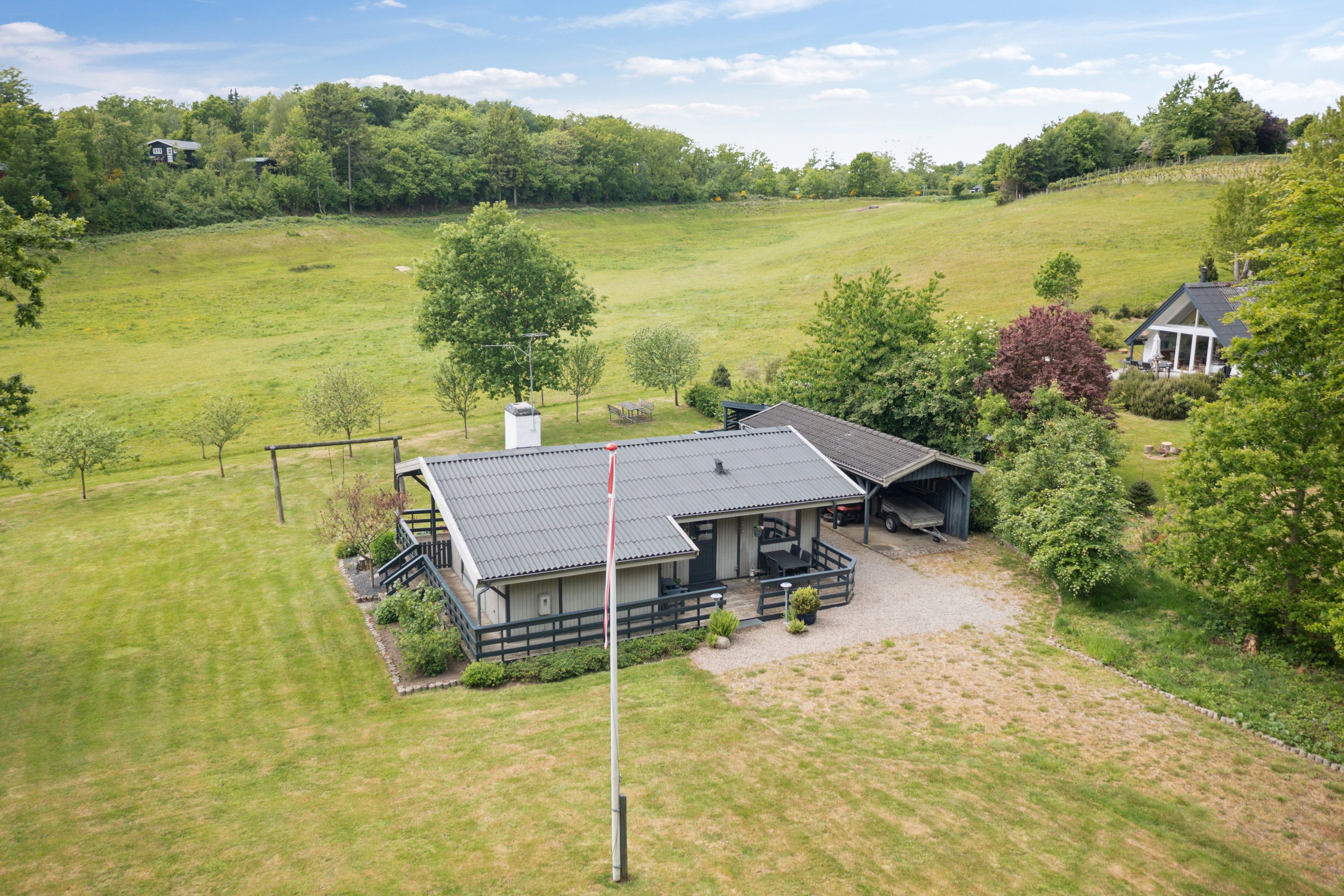 Miniaturebillede 1: luftfoto. Billede af Ildervej 9, Hostrup, 7860 Spøttrup