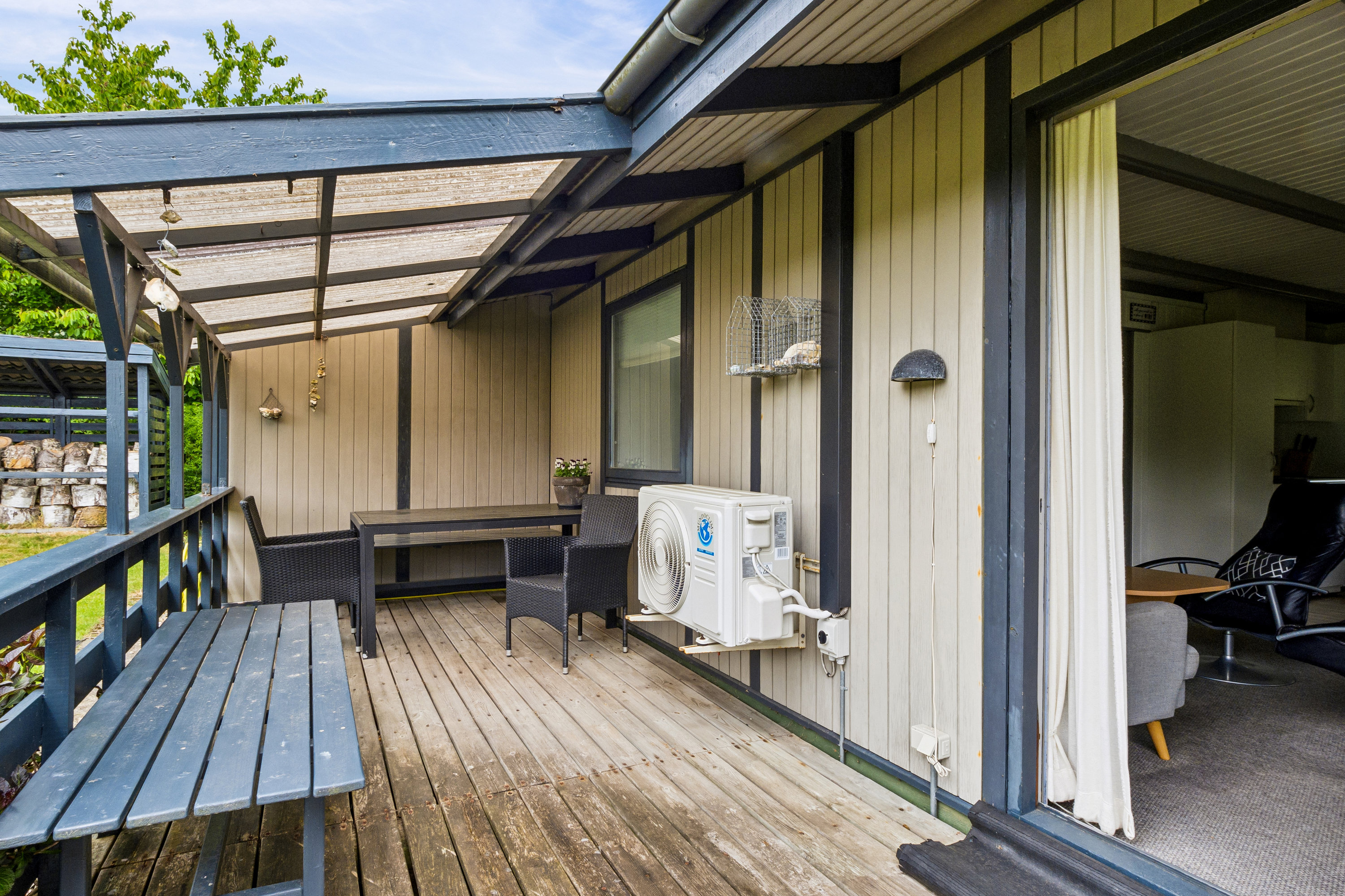 Fremhævet terrasse billede i fuldskærmstilstand. Billede af Ildervej 9, Hostrup, 7860 Spøttrup