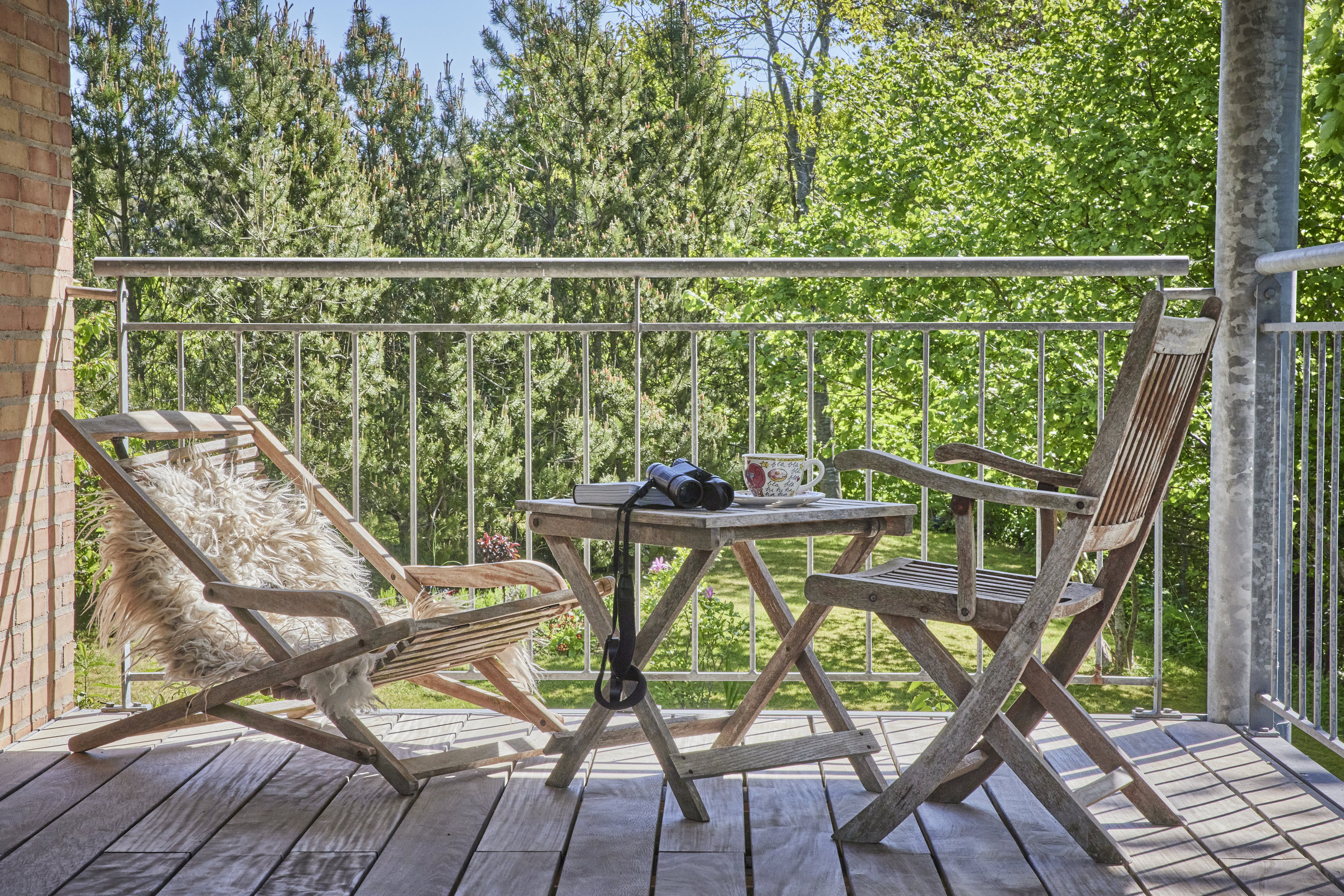 Fremhævet altan billede i fuldskærmstilstand. Billede af Holmekollen 8, Voervadsbro, 8660 Skanderborg