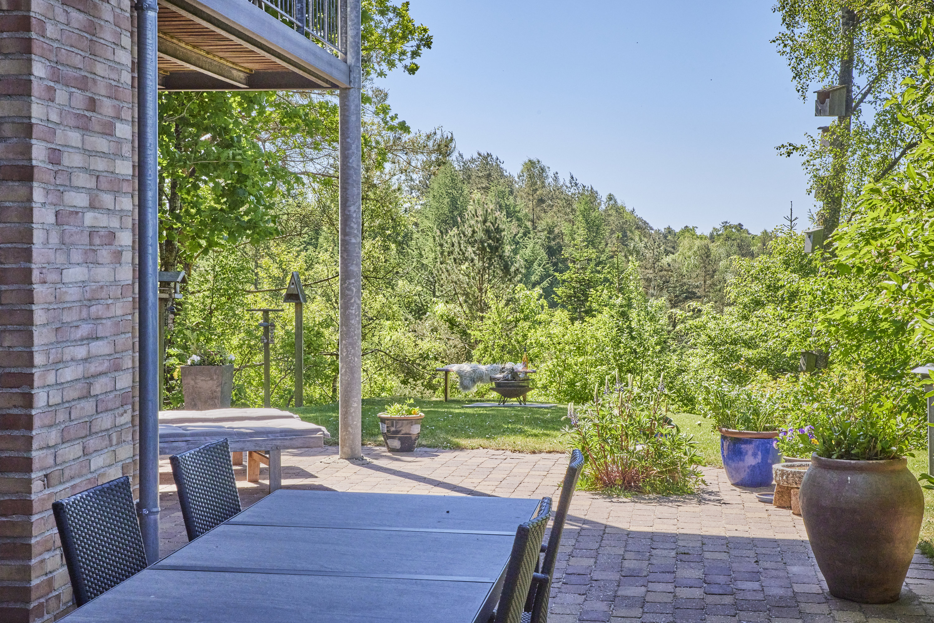 Fremhævet terrasse billede i fuldskærmstilstand. Billede af Holmekollen 8, Voervadsbro, 8660 Skanderborg