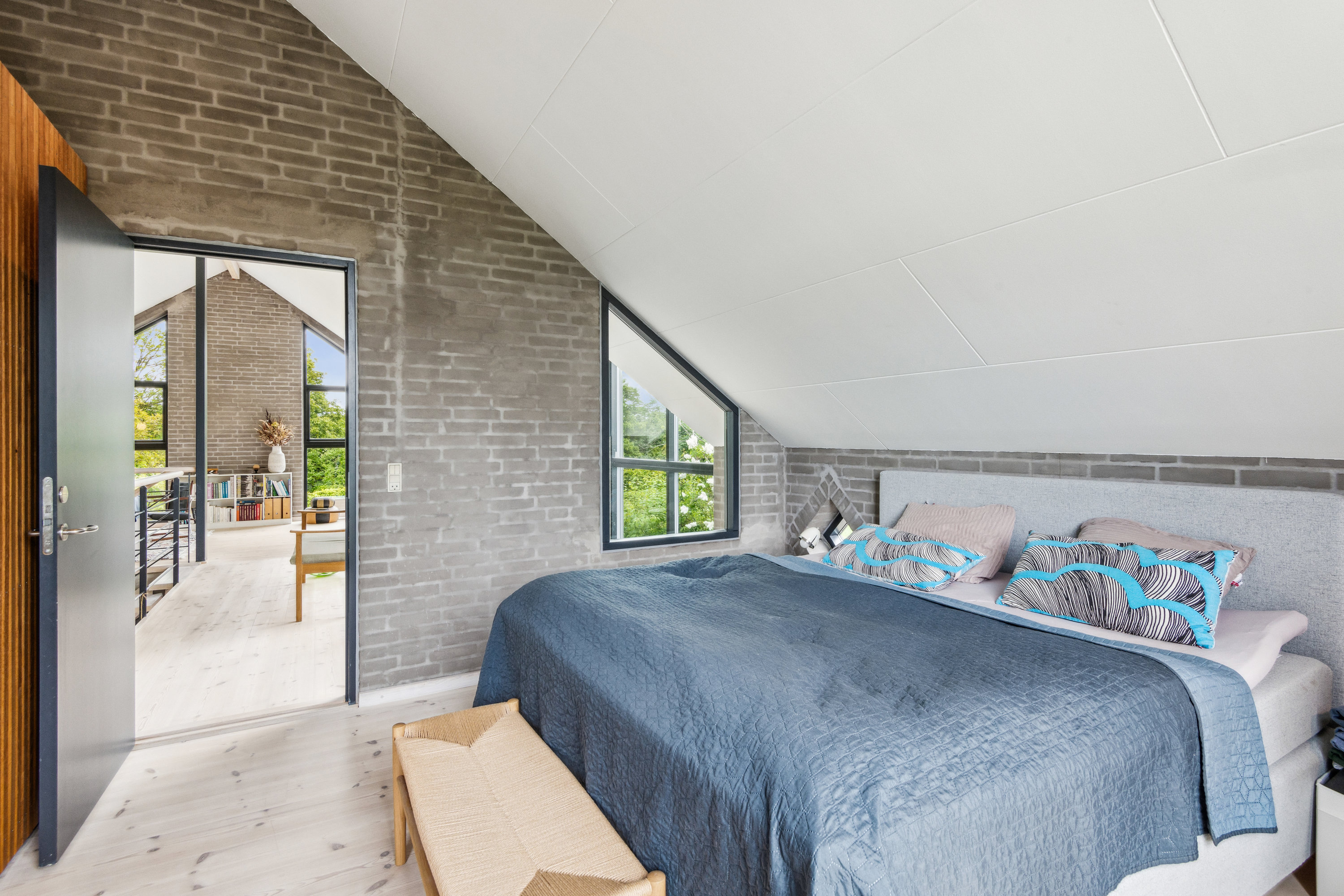 Fremhævet soveværelse billede i fuldskærmstilstand. Billede af Stentoften 72, Rebild, 9520 Skørping