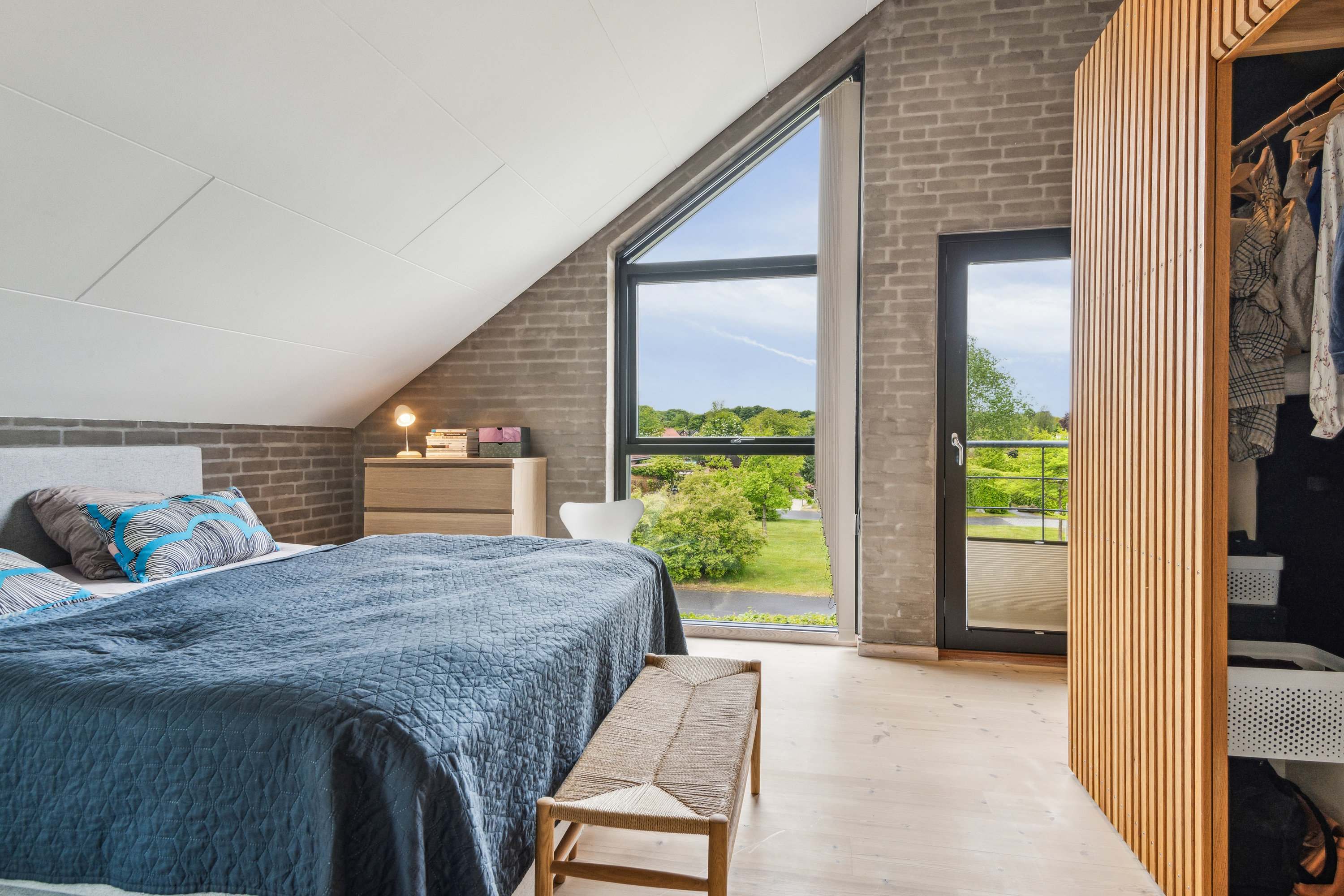 Fremhævet soveværelse billede i fuldskærmstilstand. Billede af Stentoften 72, Rebild, 9520 Skørping