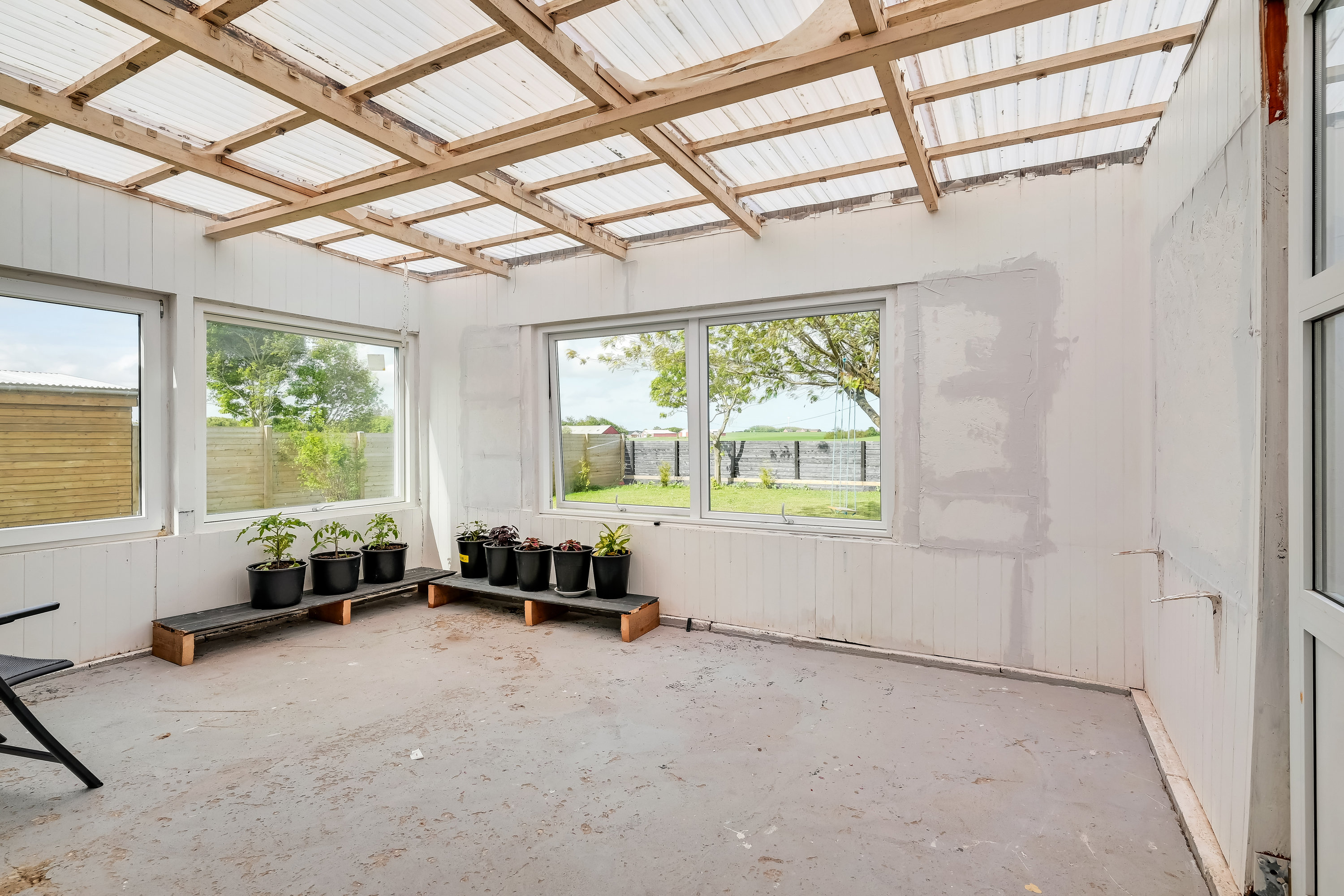 Fremhævet udestue billede i fuldskærmstilstand. Billede af Bækkelundvej 8, Rom, 7620 Lemvig