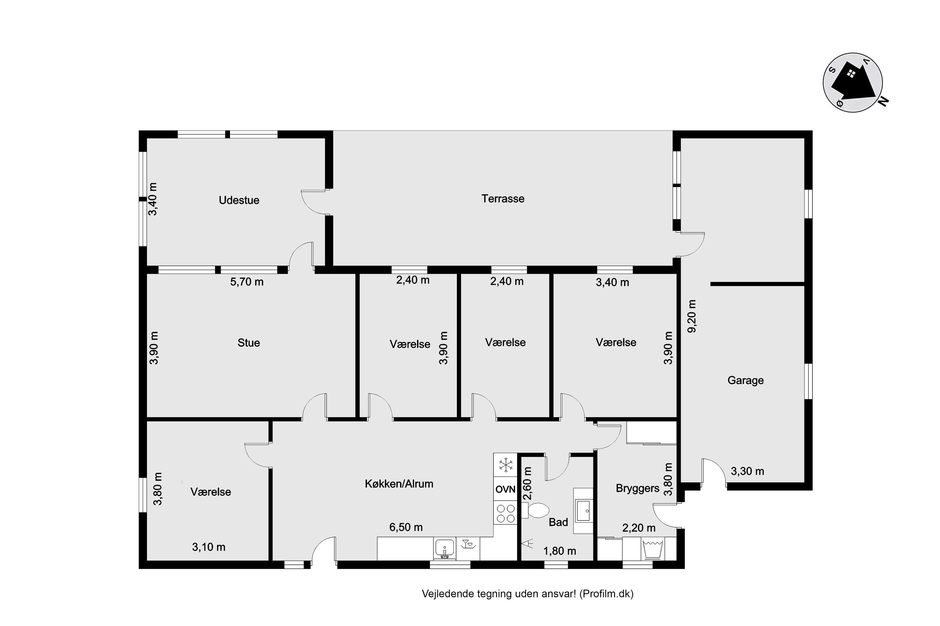 Plantegninger billede af Bækkelundvej 8, Rom, 7620 Lemvig