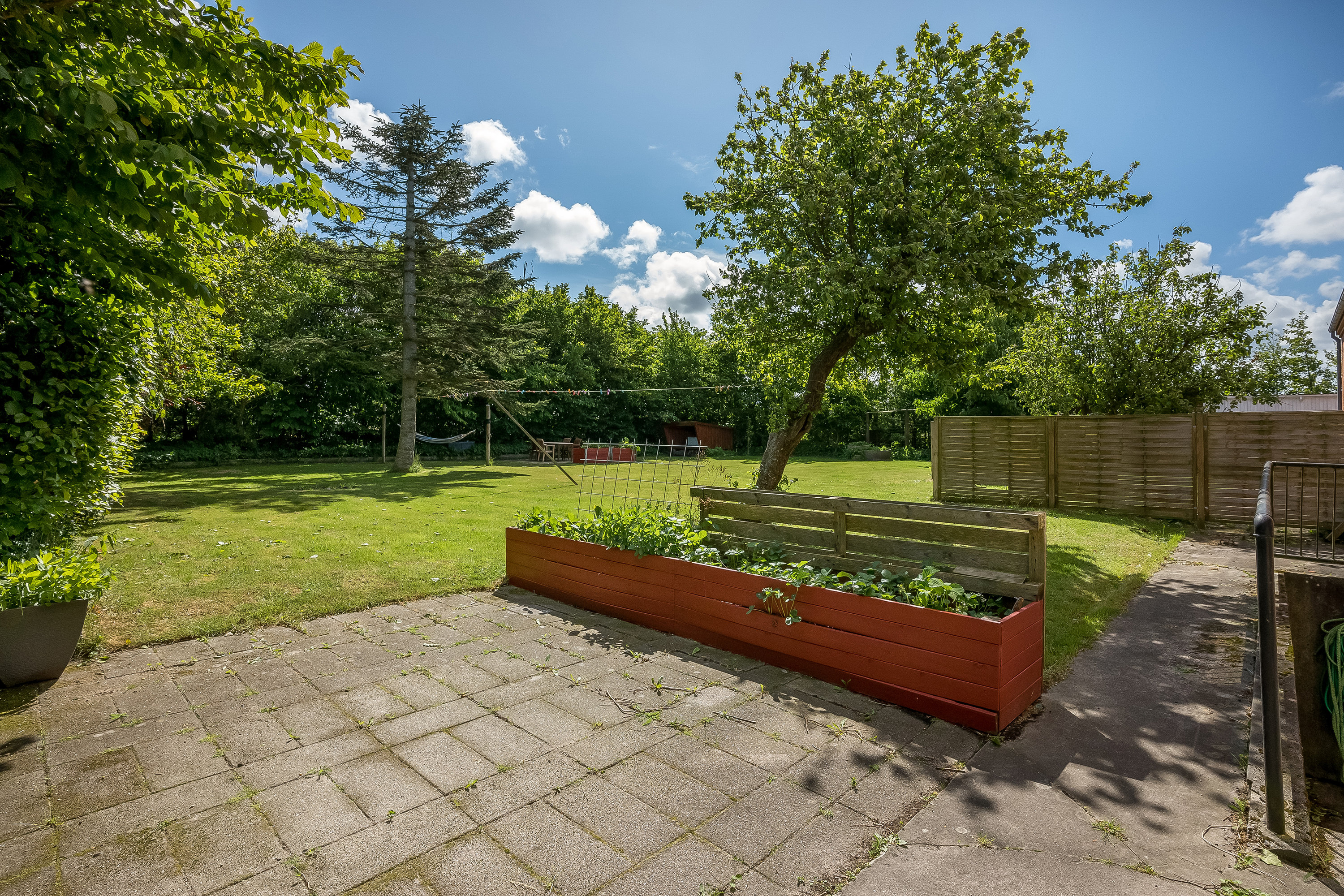 Fremhævet terrasse billede i fuldskærmstilstand. Billede af Algade 43, Ramme, 7620 Lemvig