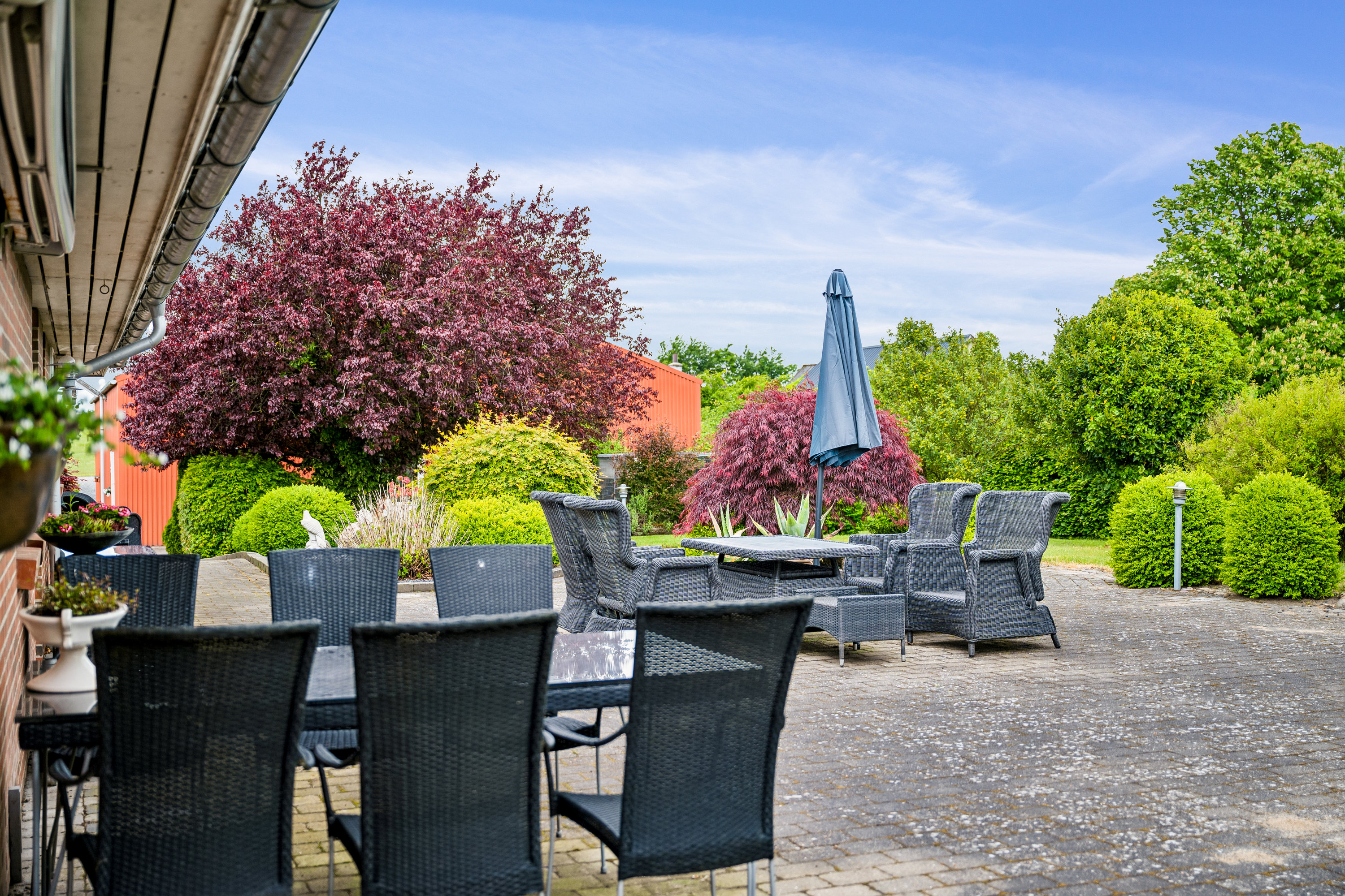 Fremhævet terrasse billede i fuldskærmstilstand. Billede af Gl Hannerupvej 3, Hørby, 9500 Hobro