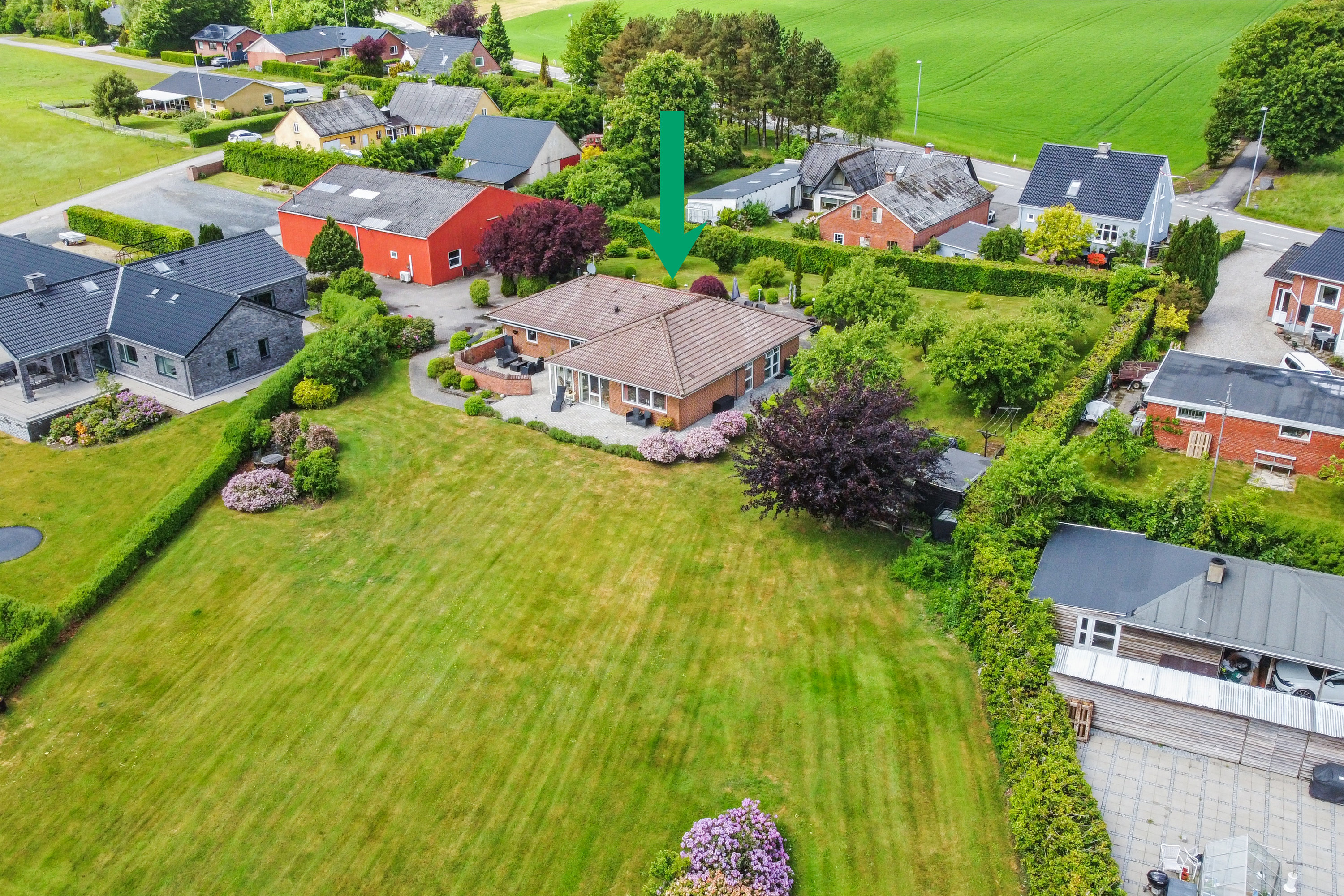 Miniaturebillede 1: luftfoto. Billede af Gl Hannerupvej 3, Hørby, 9500 Hobro