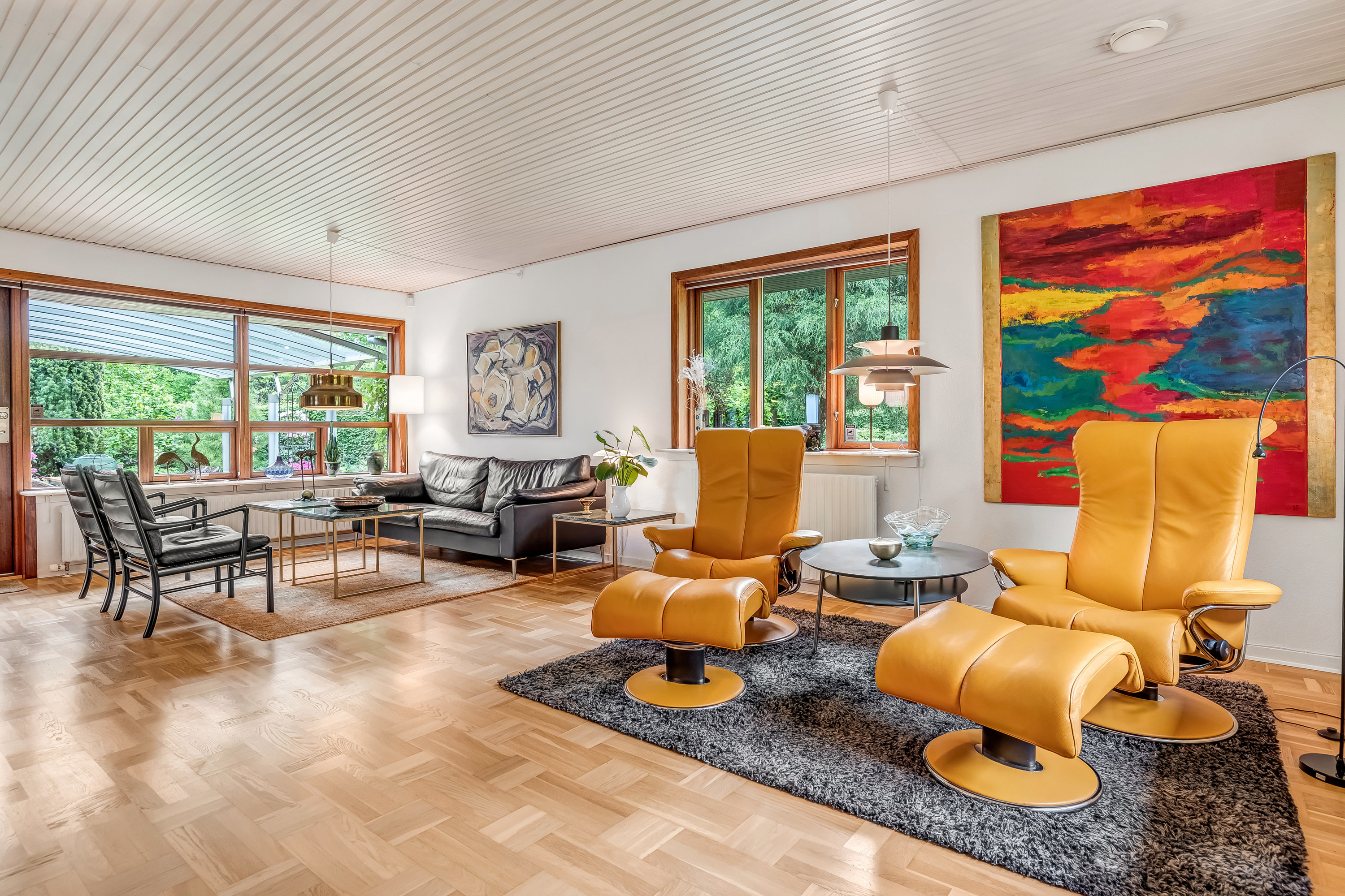 Fremhævet stue billede i fuldskærmstilstand. Billede af Vølundsvej 113, 7500 Holstebro