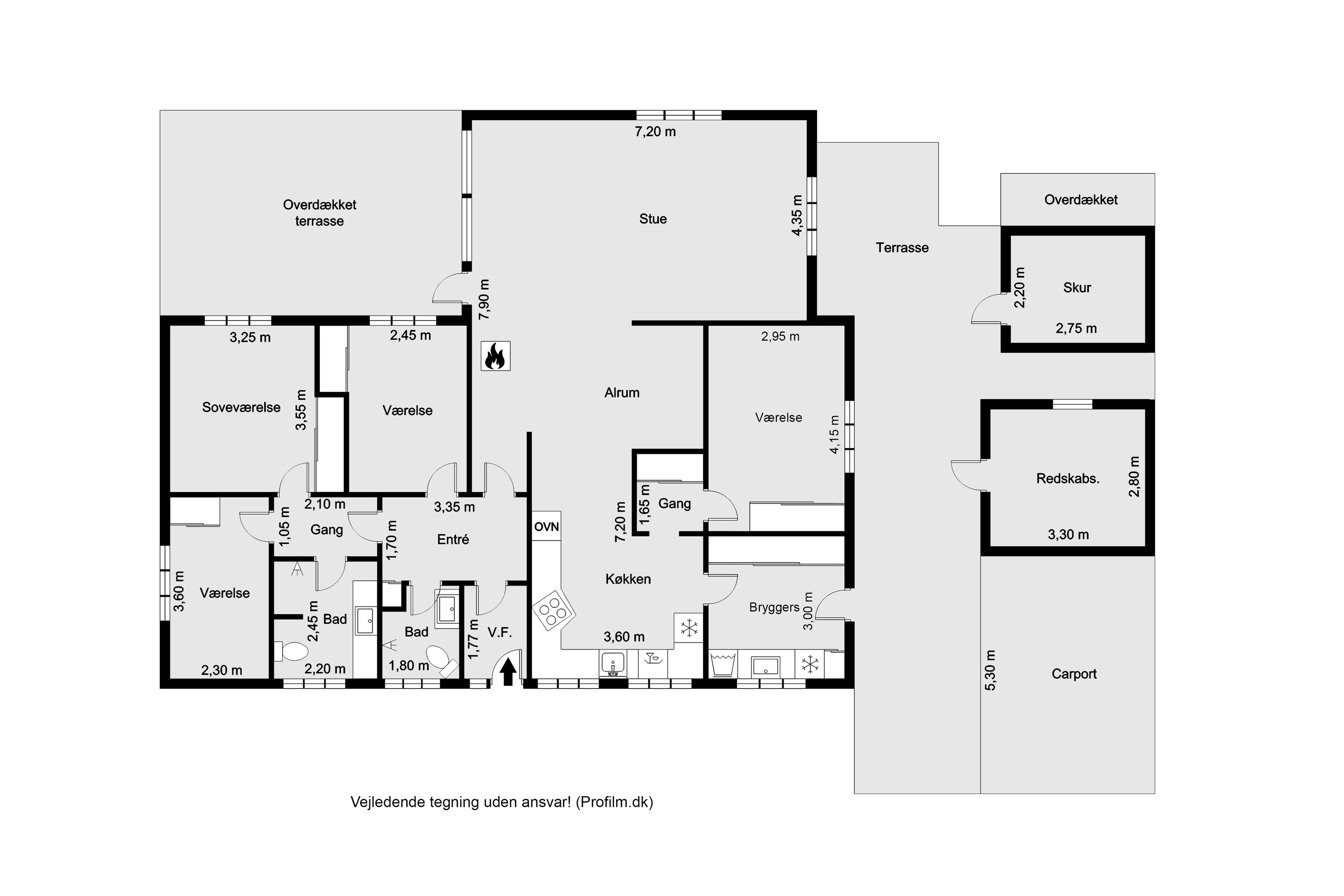 Plantegninger billede af Vølundsvej 113, 7500 Holstebro