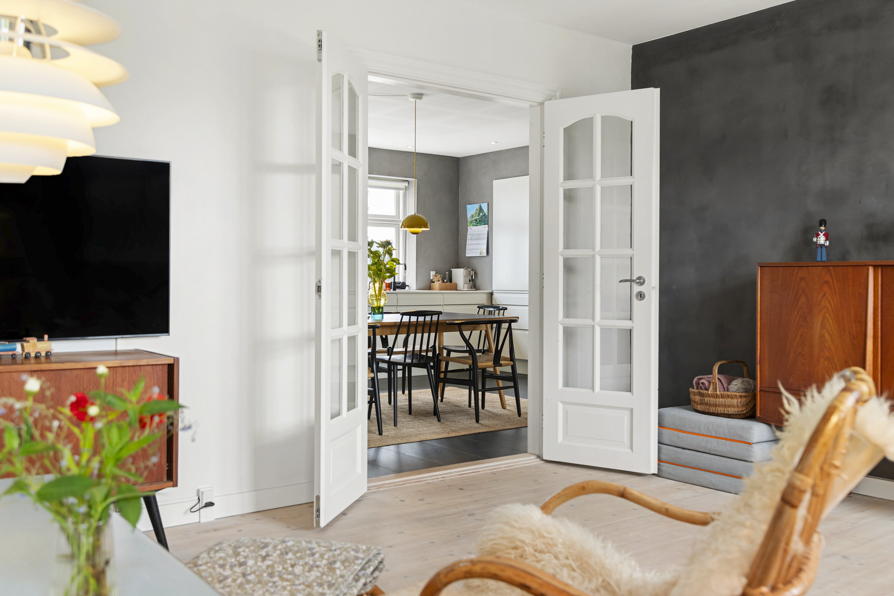 Fremhævet spisestue billede i fuldskærmstilstand. Billede af Lille Thirupvej 1, 9800 Hjørring