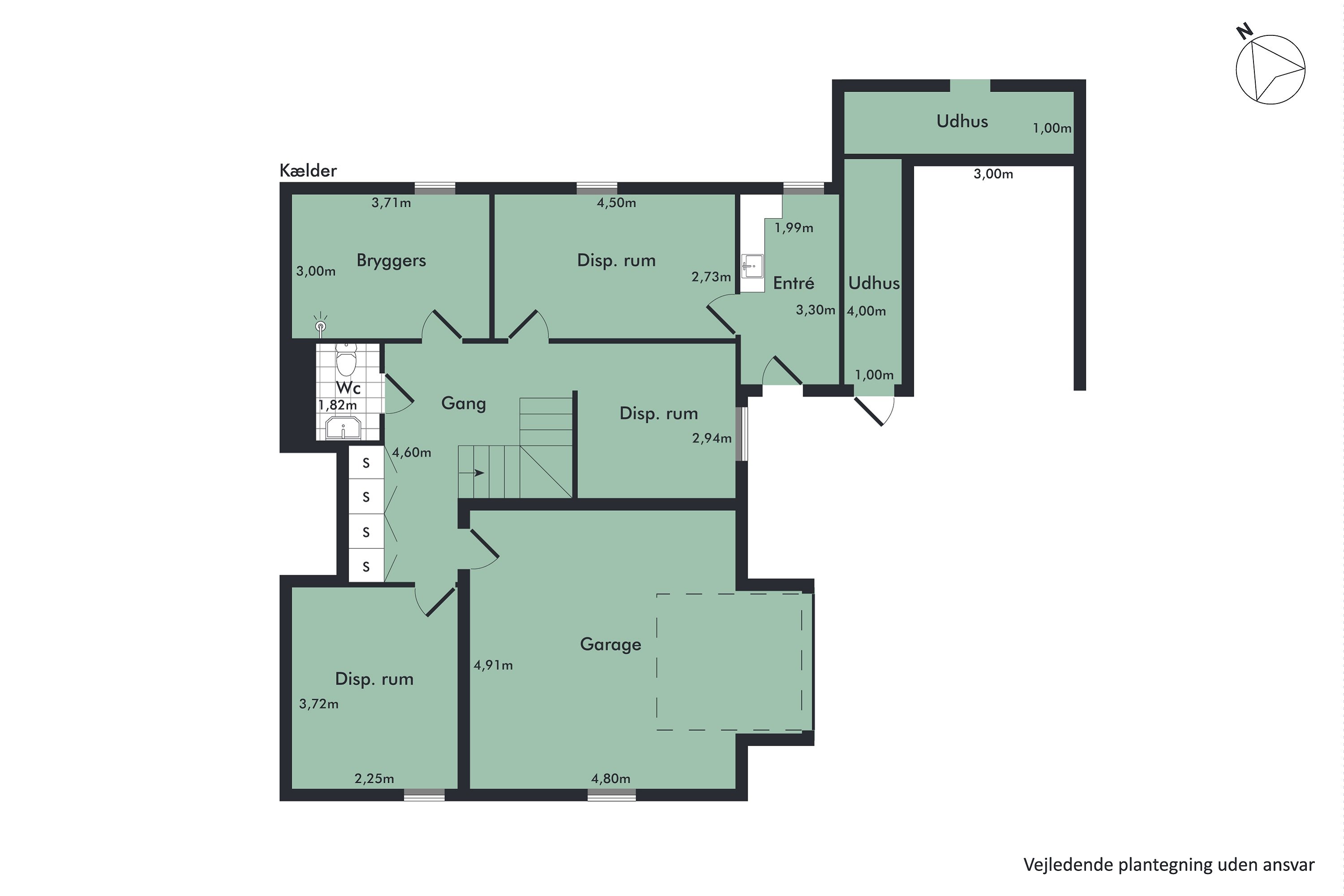 Plantegninger billede af Nørre Alle 12, 9320 Hjallerup