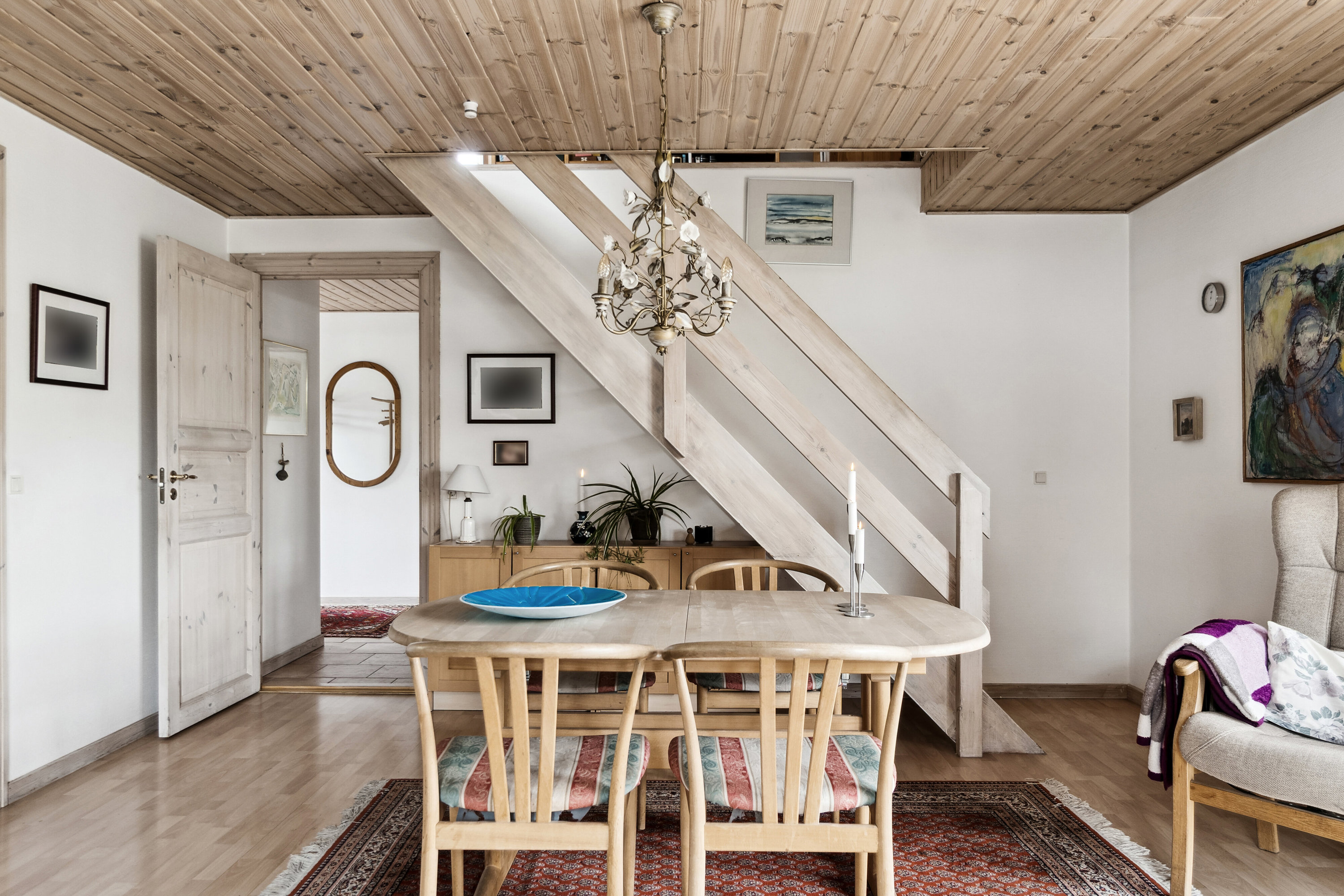 Fremhævet spisestue billede i fuldskærmstilstand. Billede af Møllebakken 23, 4581 Rørvig