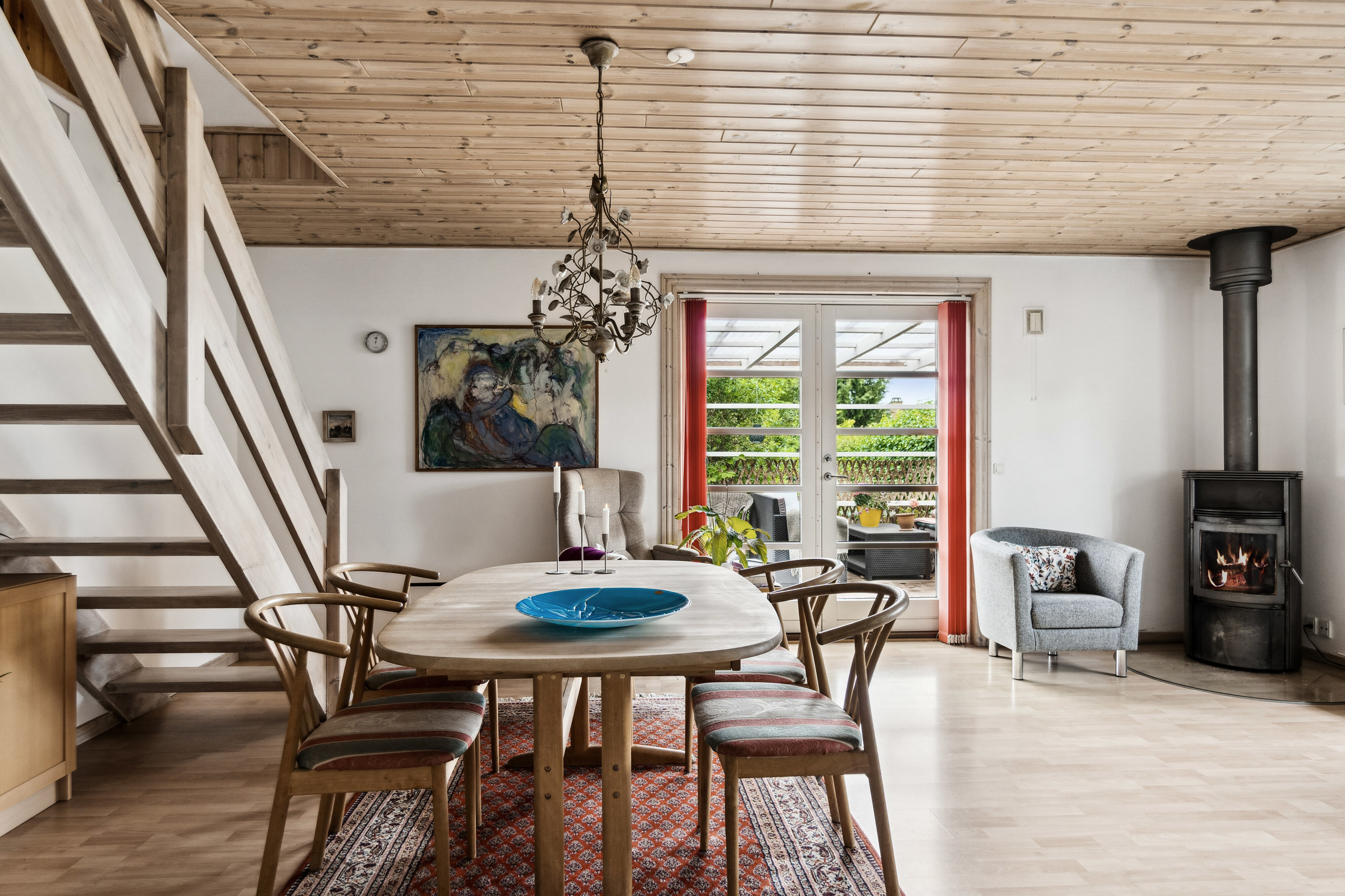 Fremhævet spisestue billede i fuldskærmstilstand. Billede af Møllebakken 23, 4581 Rørvig