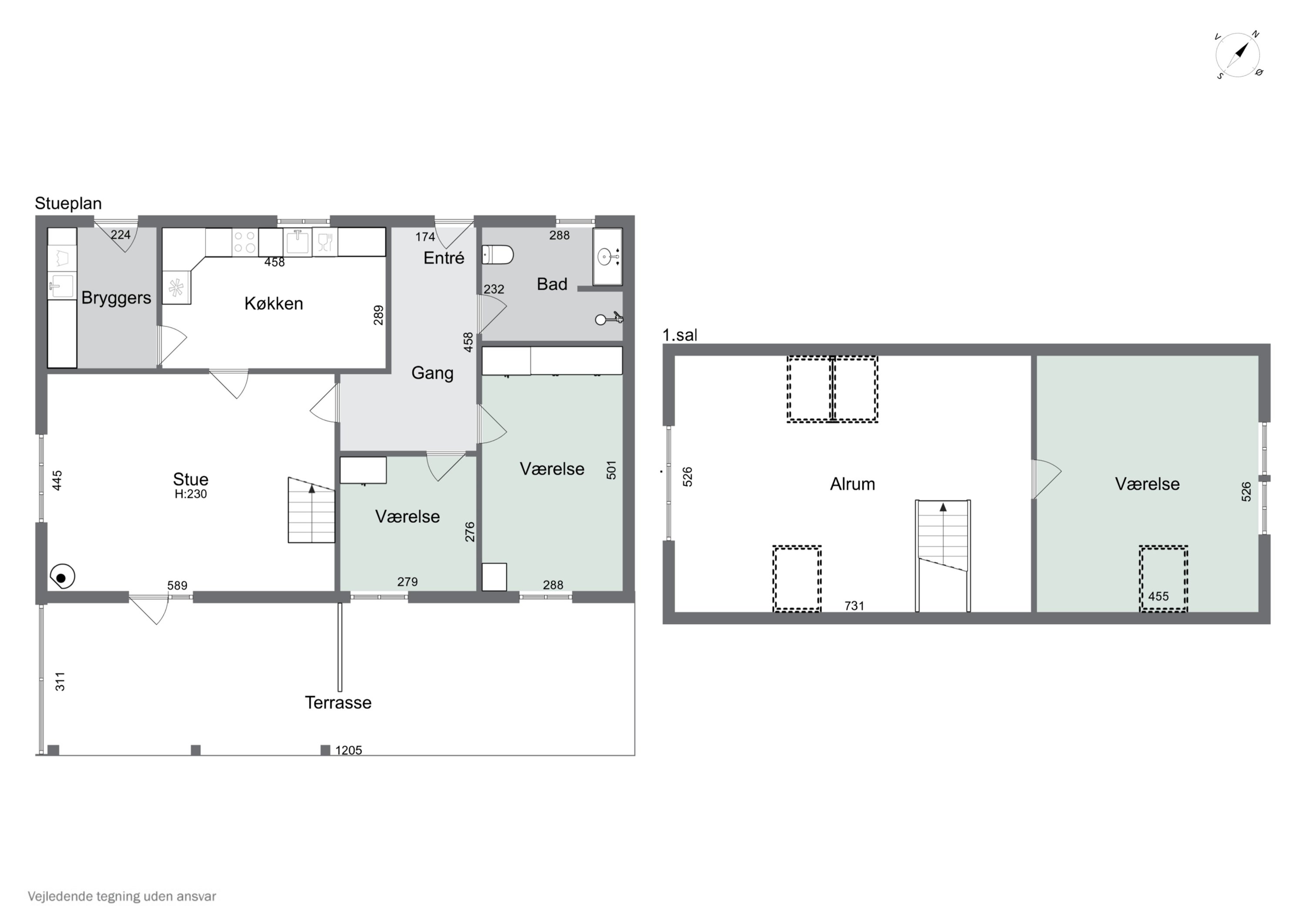 Plantegninger billede af Møllebakken 23, 4581 Rørvig