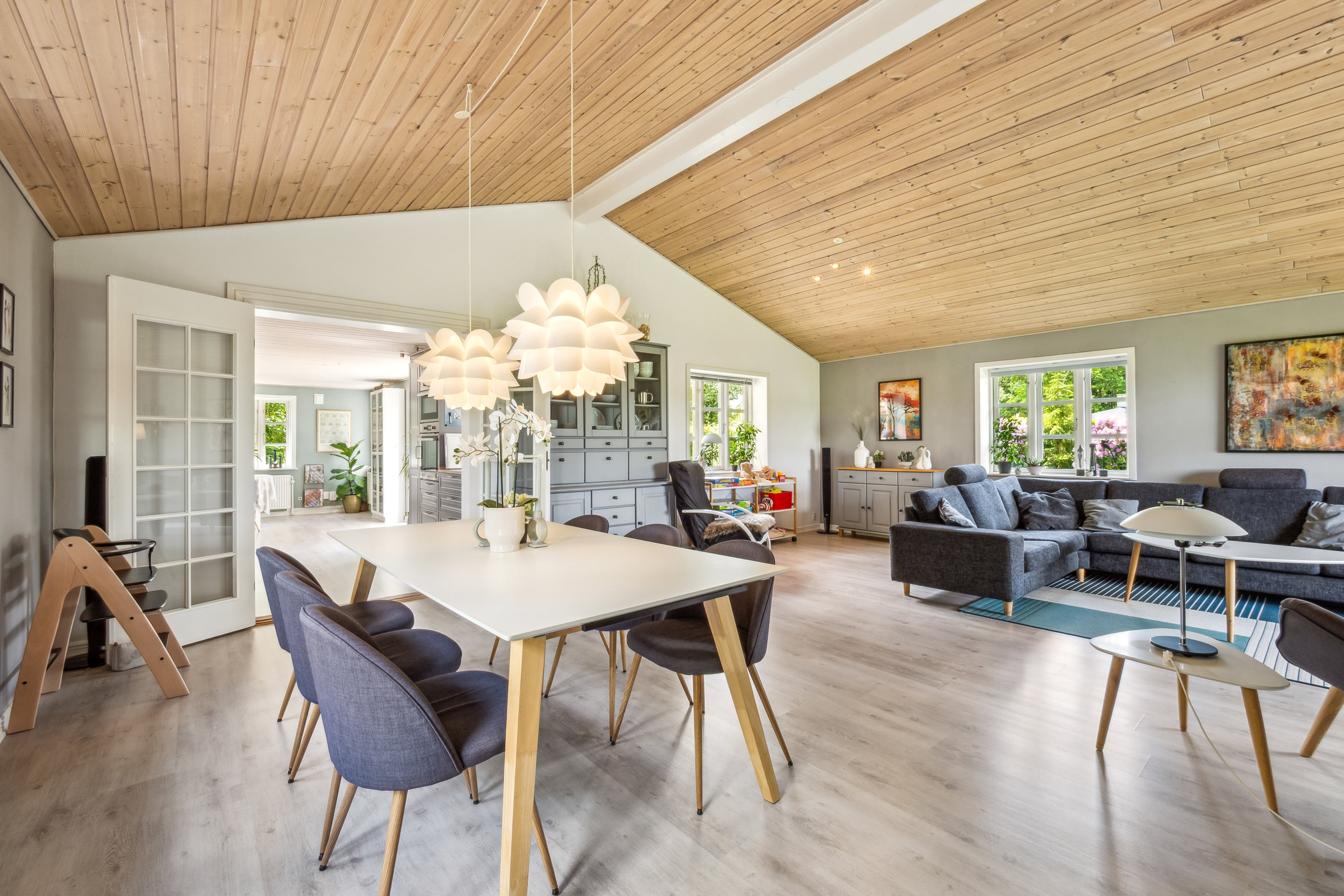 Fremhævet stue billede i fuldskærmstilstand. Billede af Langtoften 16, Solbjerg, 7950 Erslev