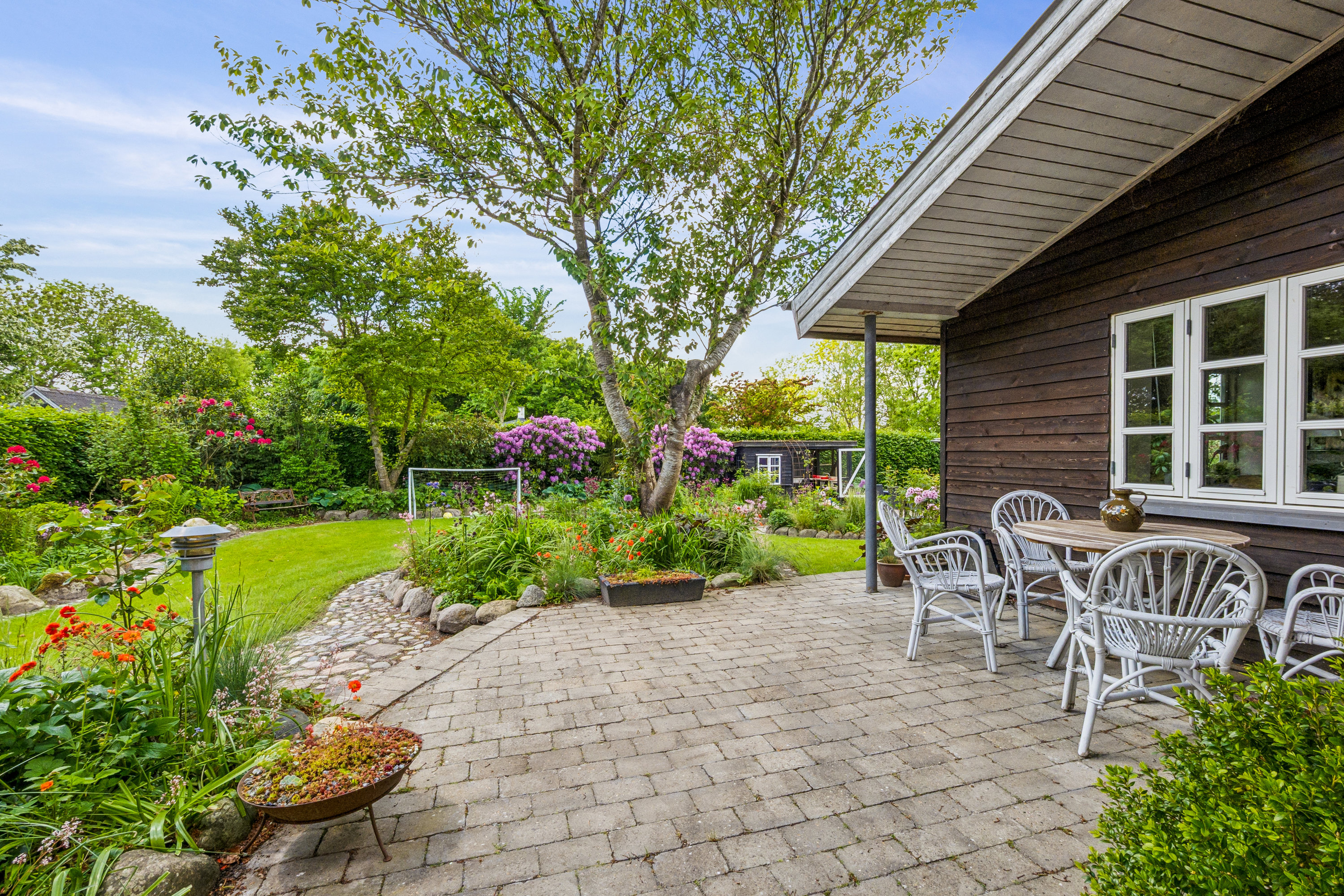 Fremhævet terrasse billede i fuldskærmstilstand. Billede af Langtoften 16, Solbjerg, 7950 Erslev