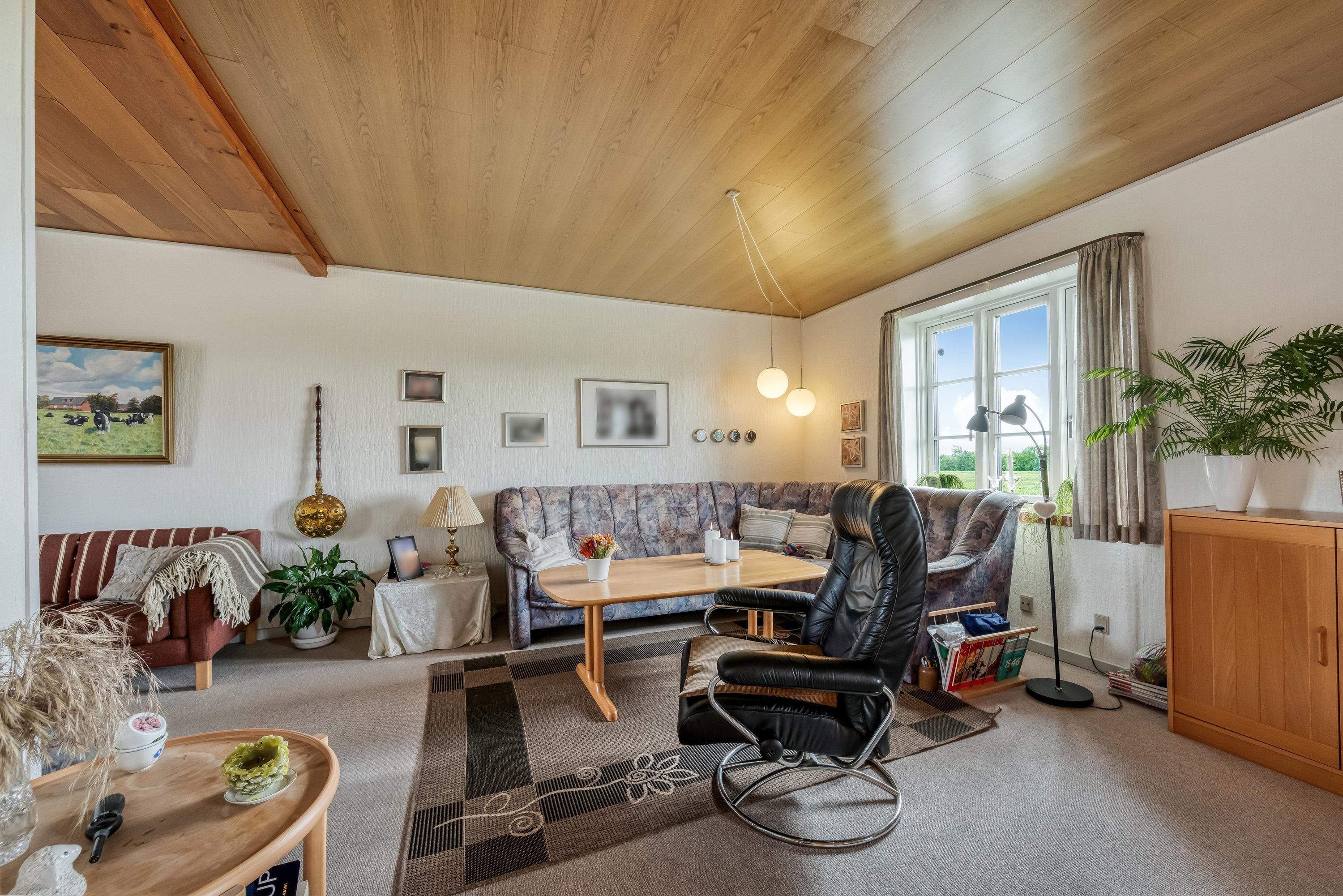 Fremhævet stue billede i fuldskærmstilstand. Billede af Strellevvej 9, Lyne, 6880 Tarm