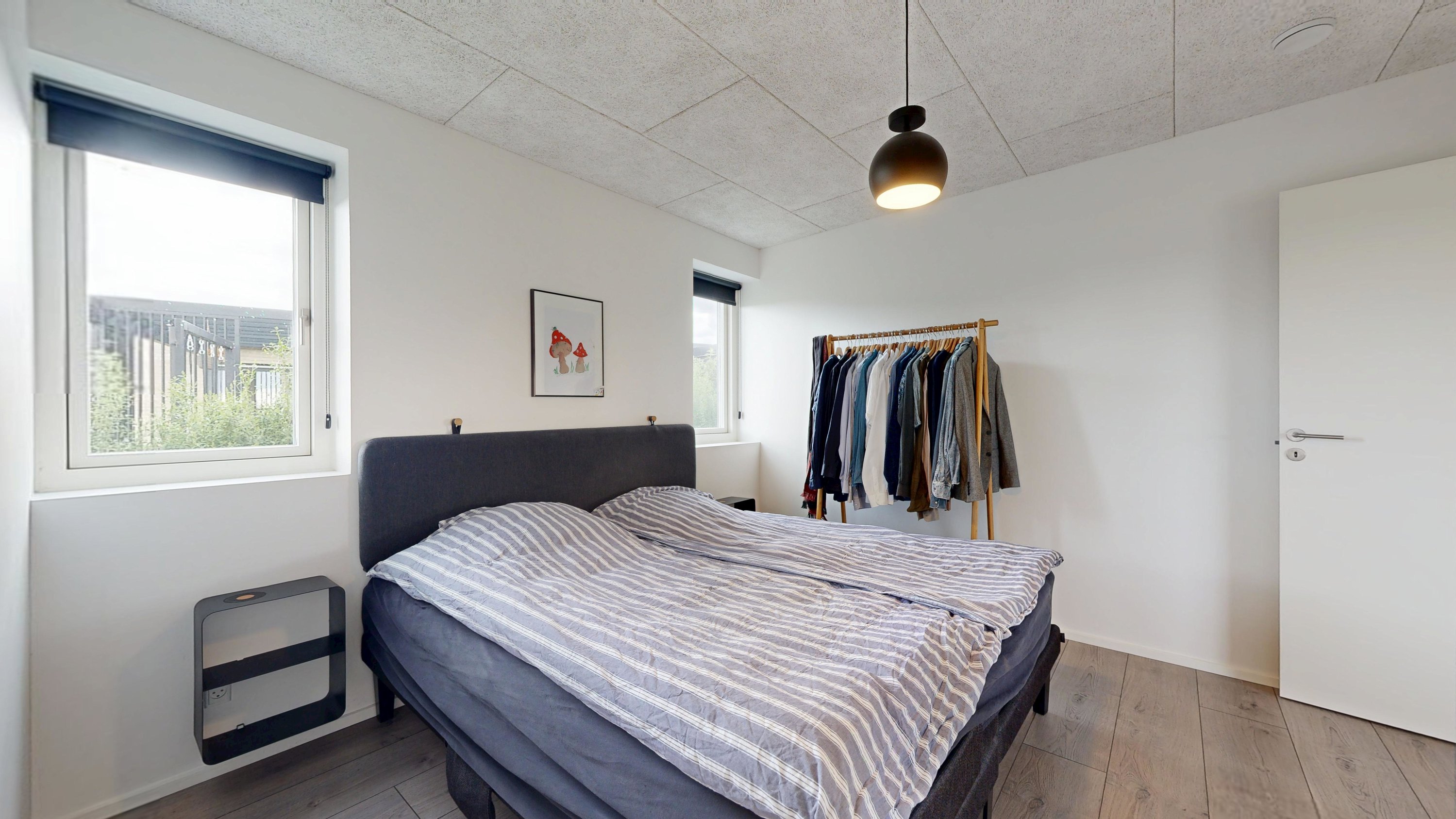 Fremhævet soveværelse billede i fuldskærmstilstand. Billede af Hvidkløverhøjen 17, Gram, 8660 Skanderborg
