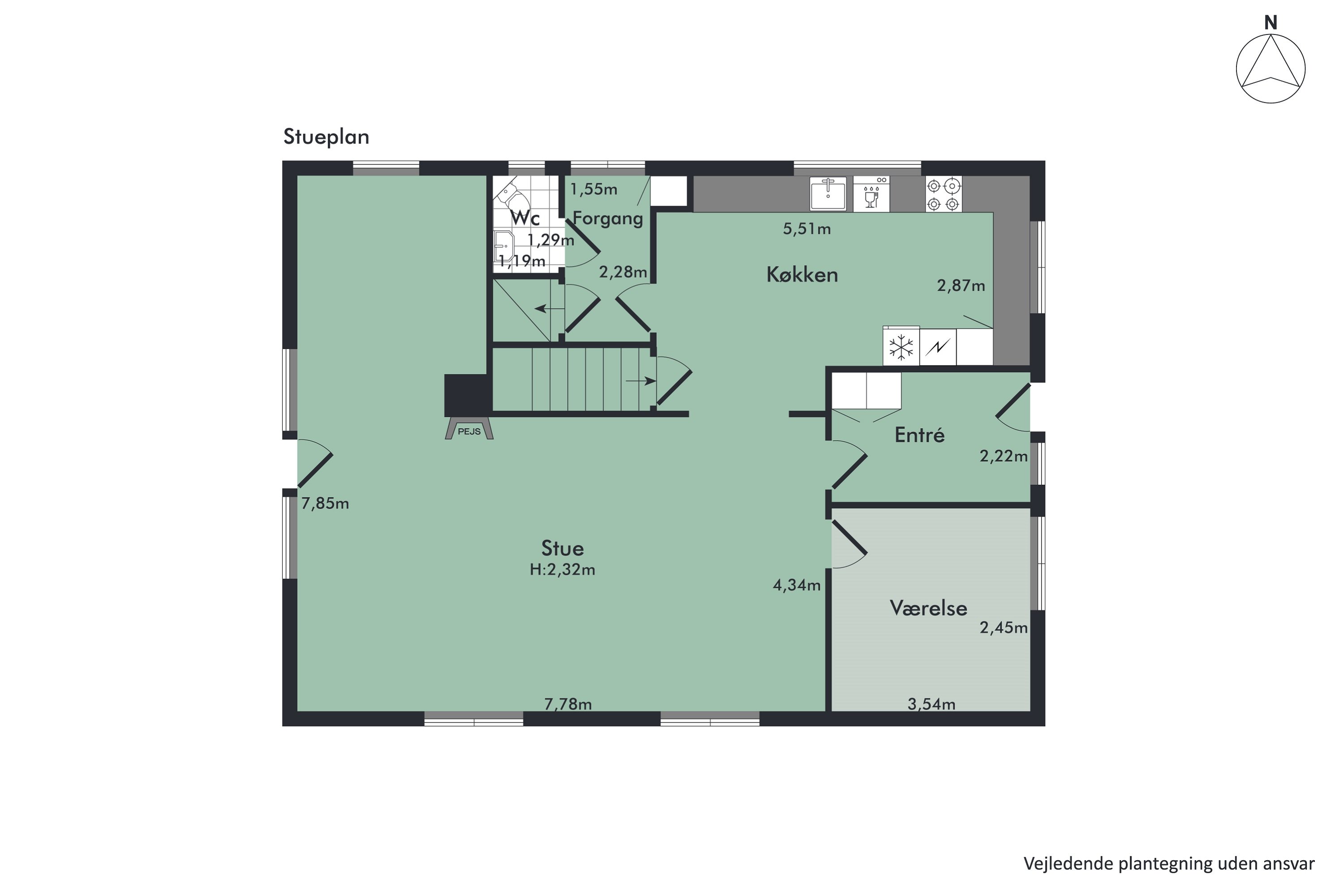 Plantegninger billede af Buen 2, 7840 Højslev