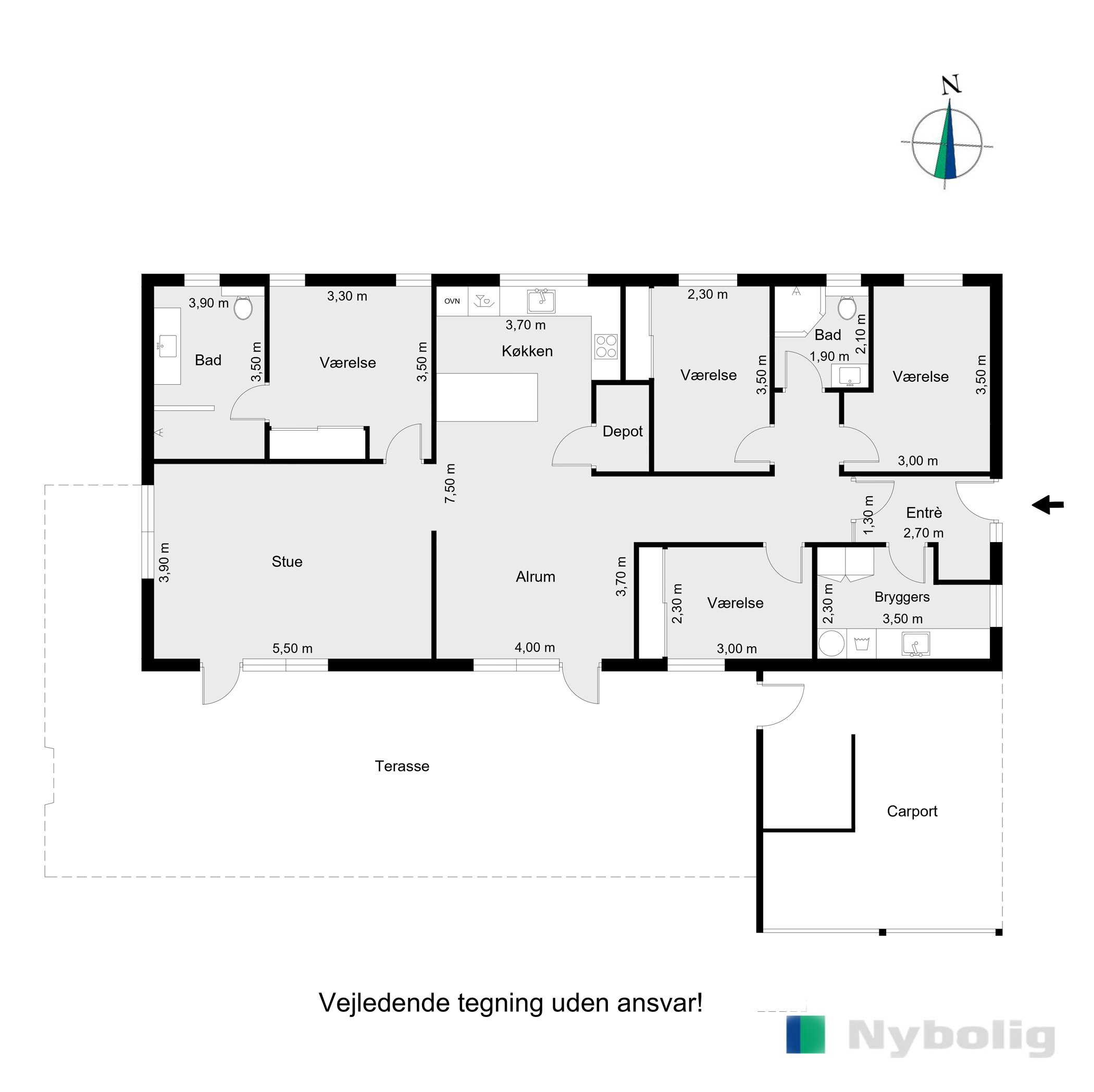 Plantegninger billede af Hvidkløverhøjen 17, Gram, 8660 Skanderborg
