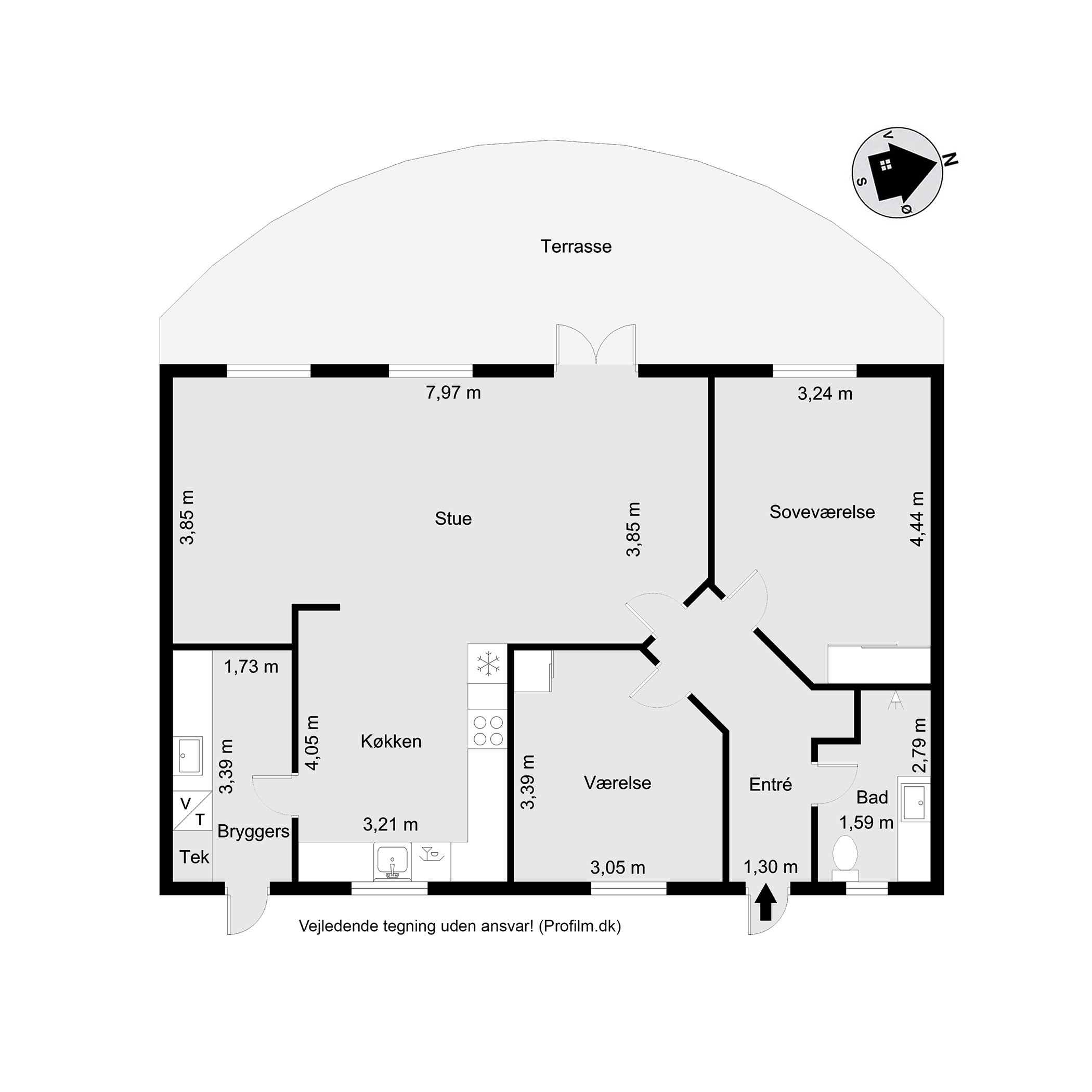 Plantegninger billede af Vesterbyvej 9B, Ødsted, 7100 Vejle